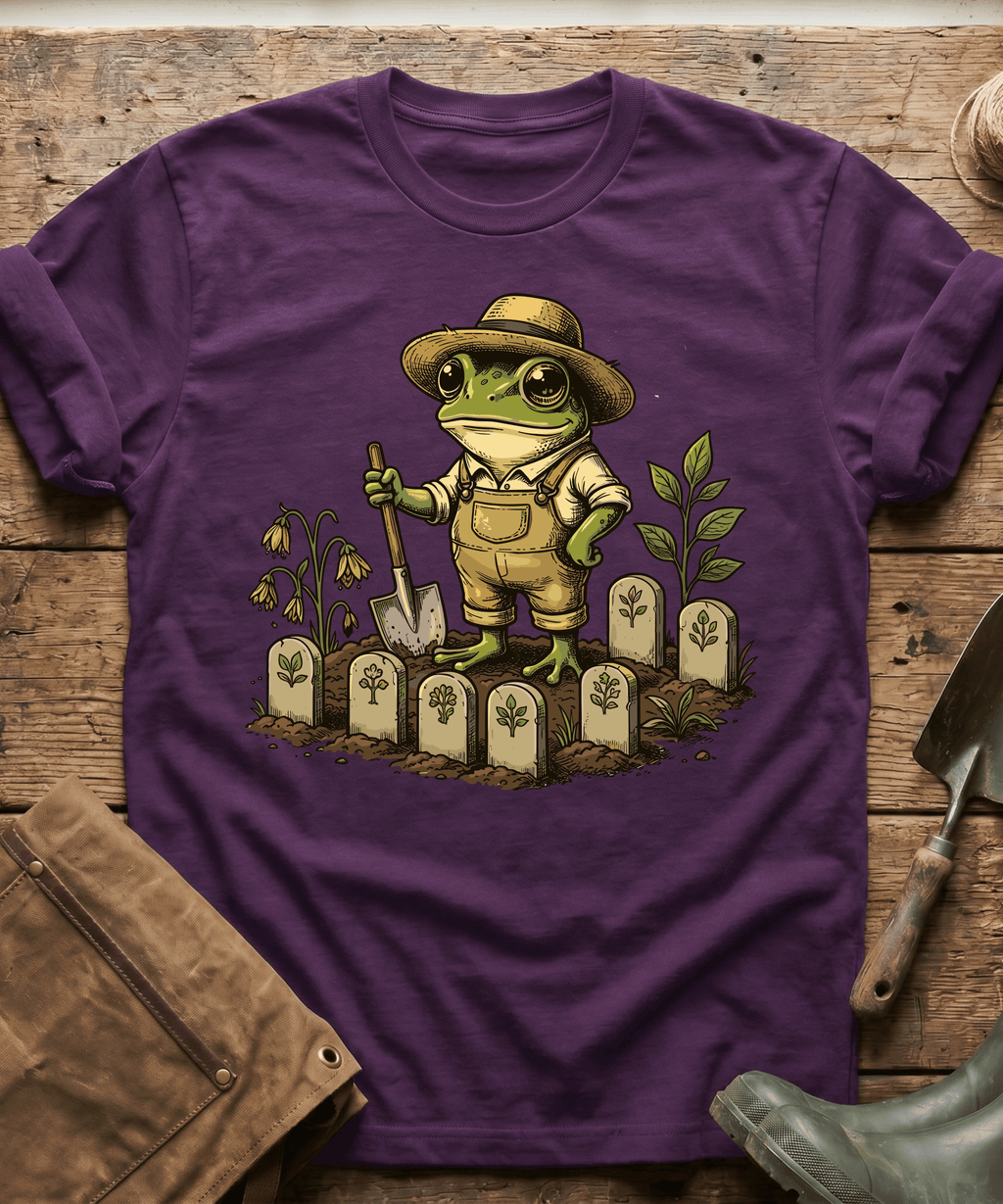 Cute Frog Gardener Sprout Markers T-Shirt