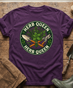 Retro Herb Queen Gardening T-Shirt