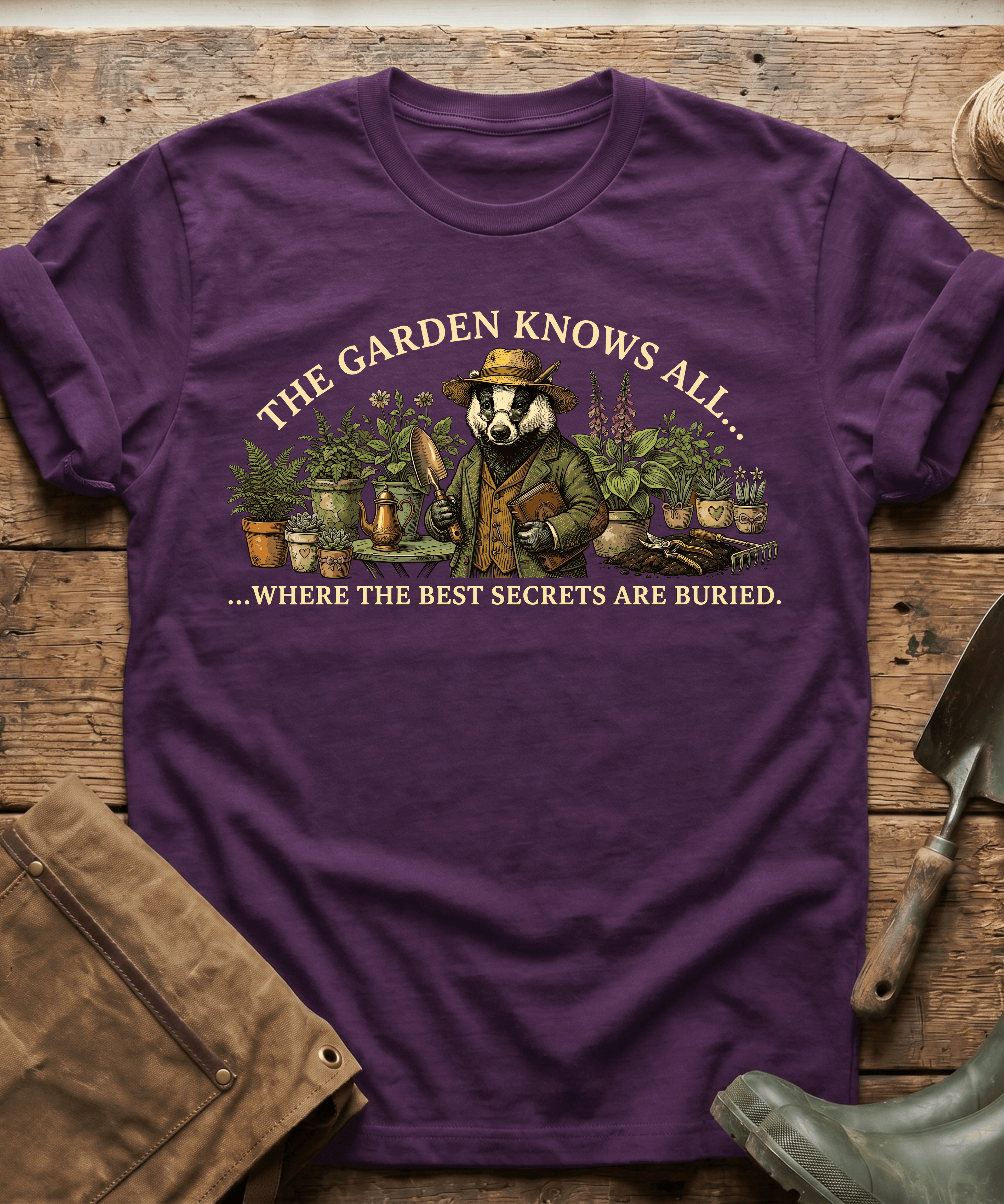 The Garden Knows All Badger T-Shirt
