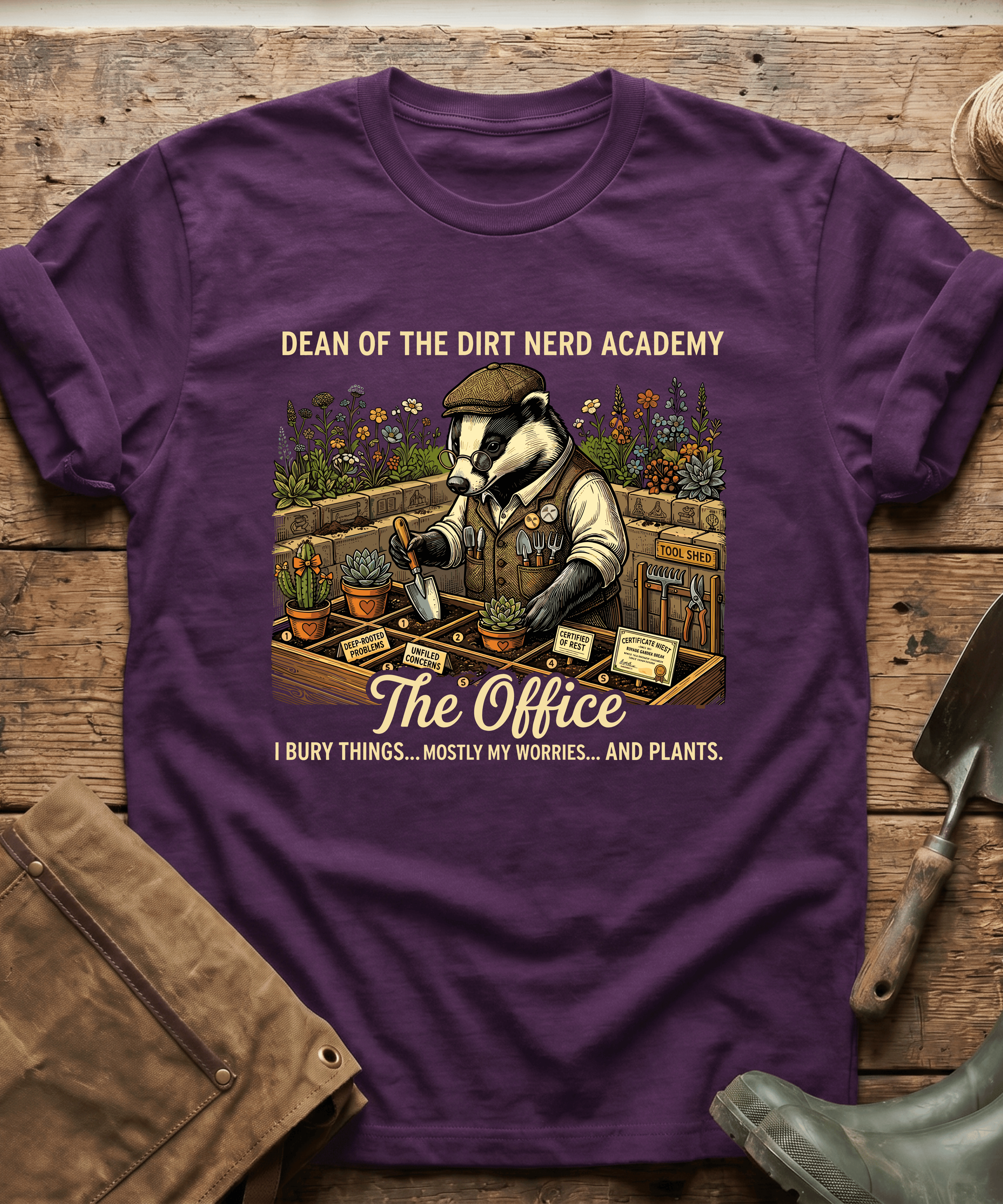 Dean of the Dirt Nerd Academy T-Shirt