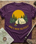 Home Is Where You Pitch It T-shirt