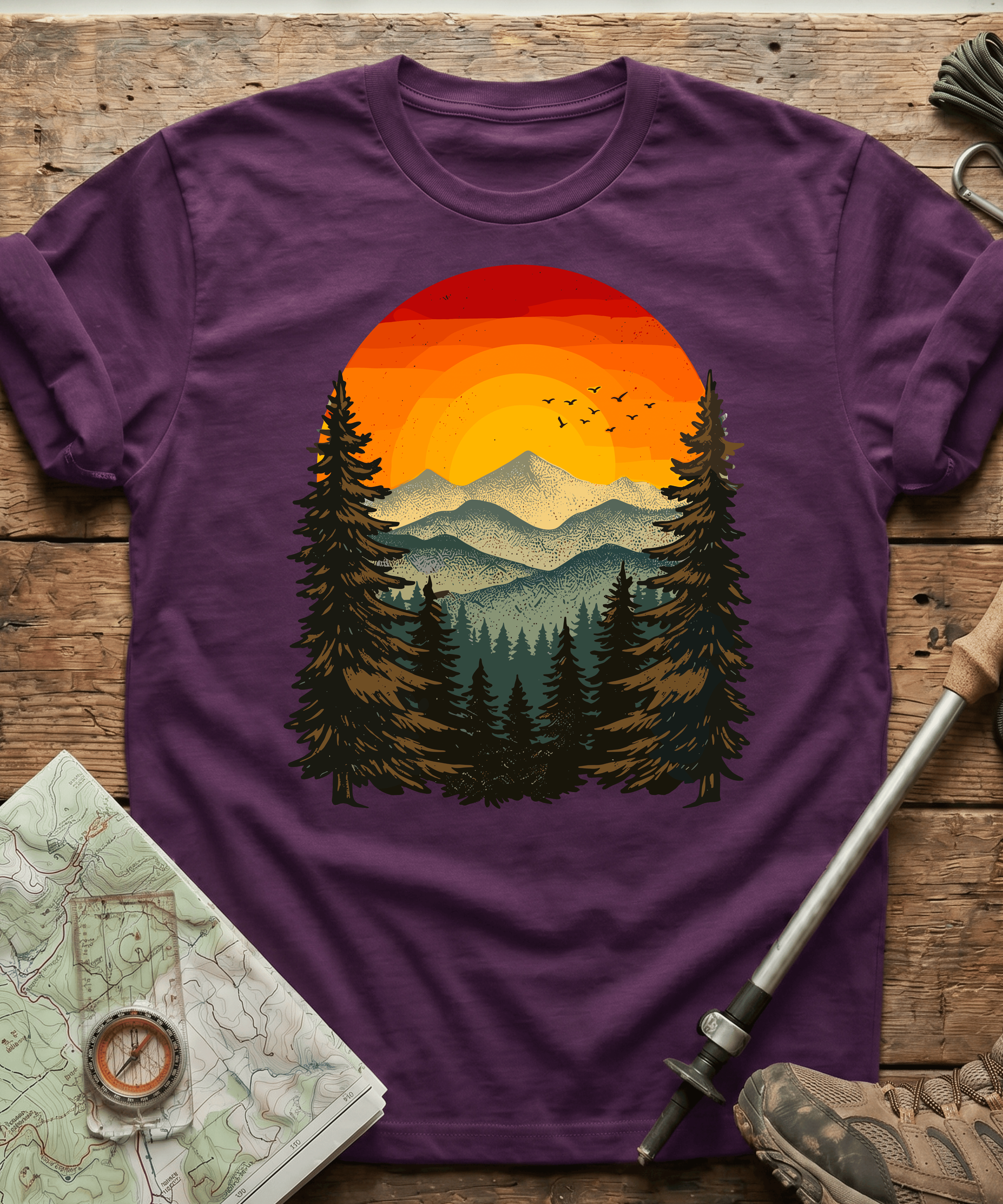 Vintage Twin Pines Mountain T-Shirt