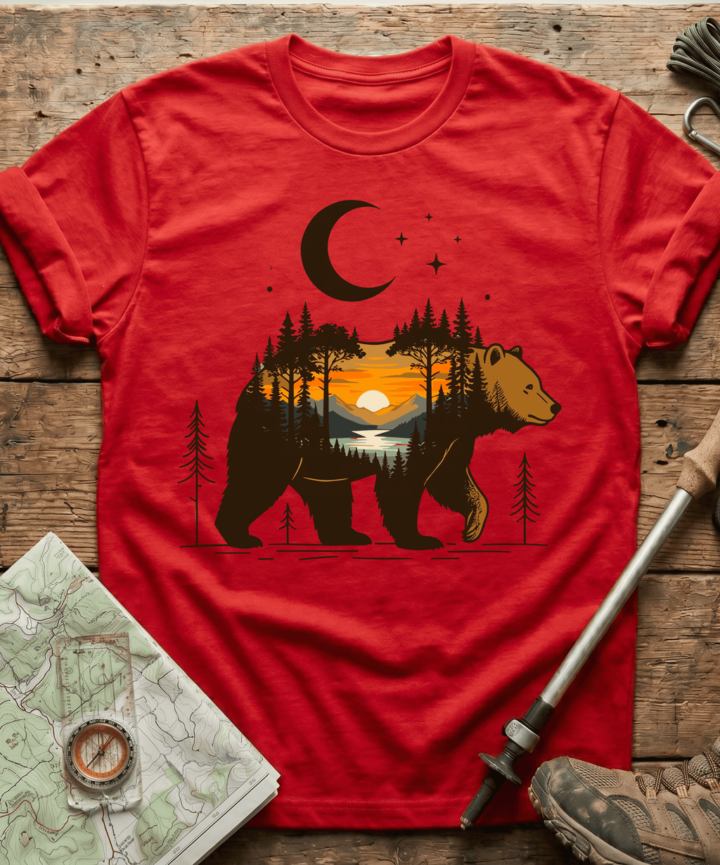 Wilderness Bear Sunset T-Shirt