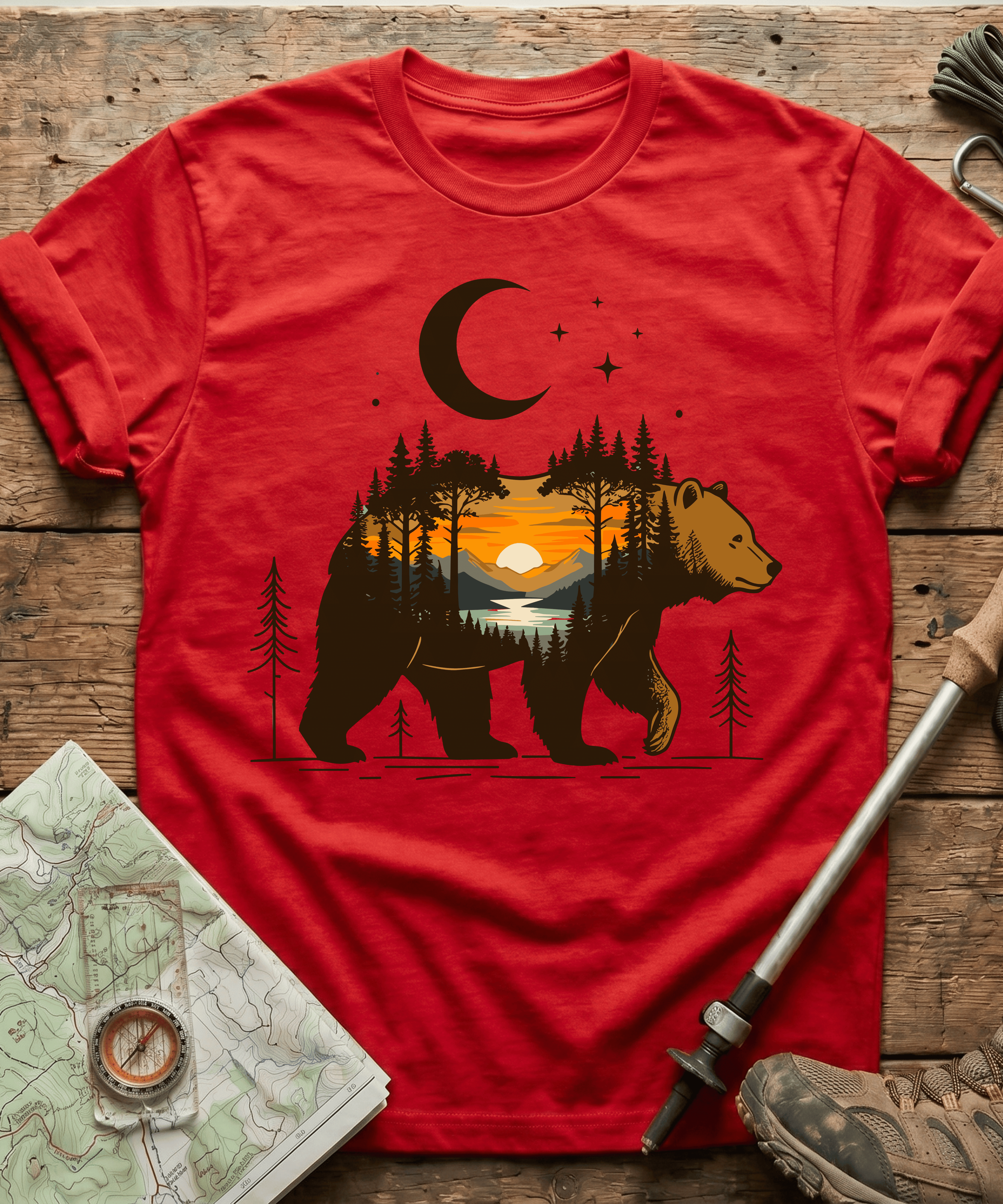 Wilderness Bear Sunset T-Shirt