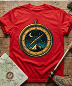 Starry Night Mountain Compass T-Shirt