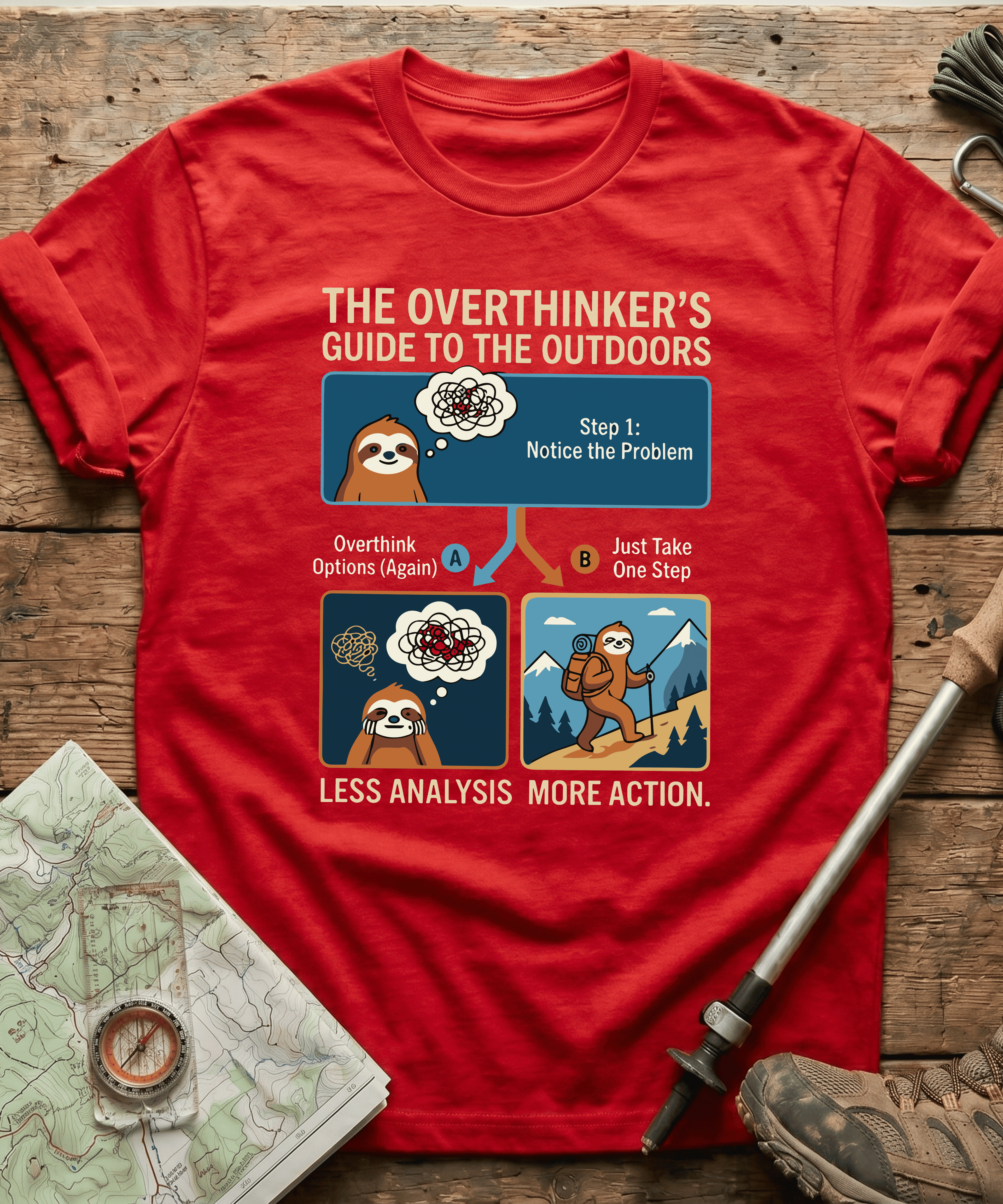 The Overthinker's Guide To The Outdoors T-shirt