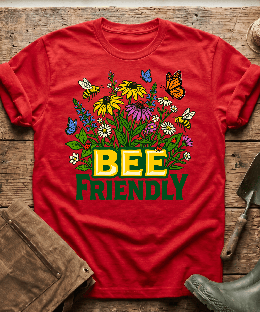 Bee Friendly Wildflowers Gardening T-Shirt