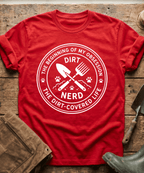 The Dirt Covered Life Gardening Emblem T-Shirt