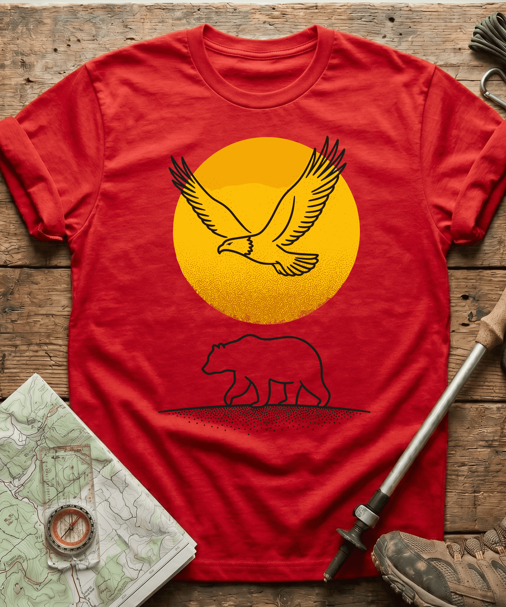 Golden Sun Eagle & Bear T-Shirt
