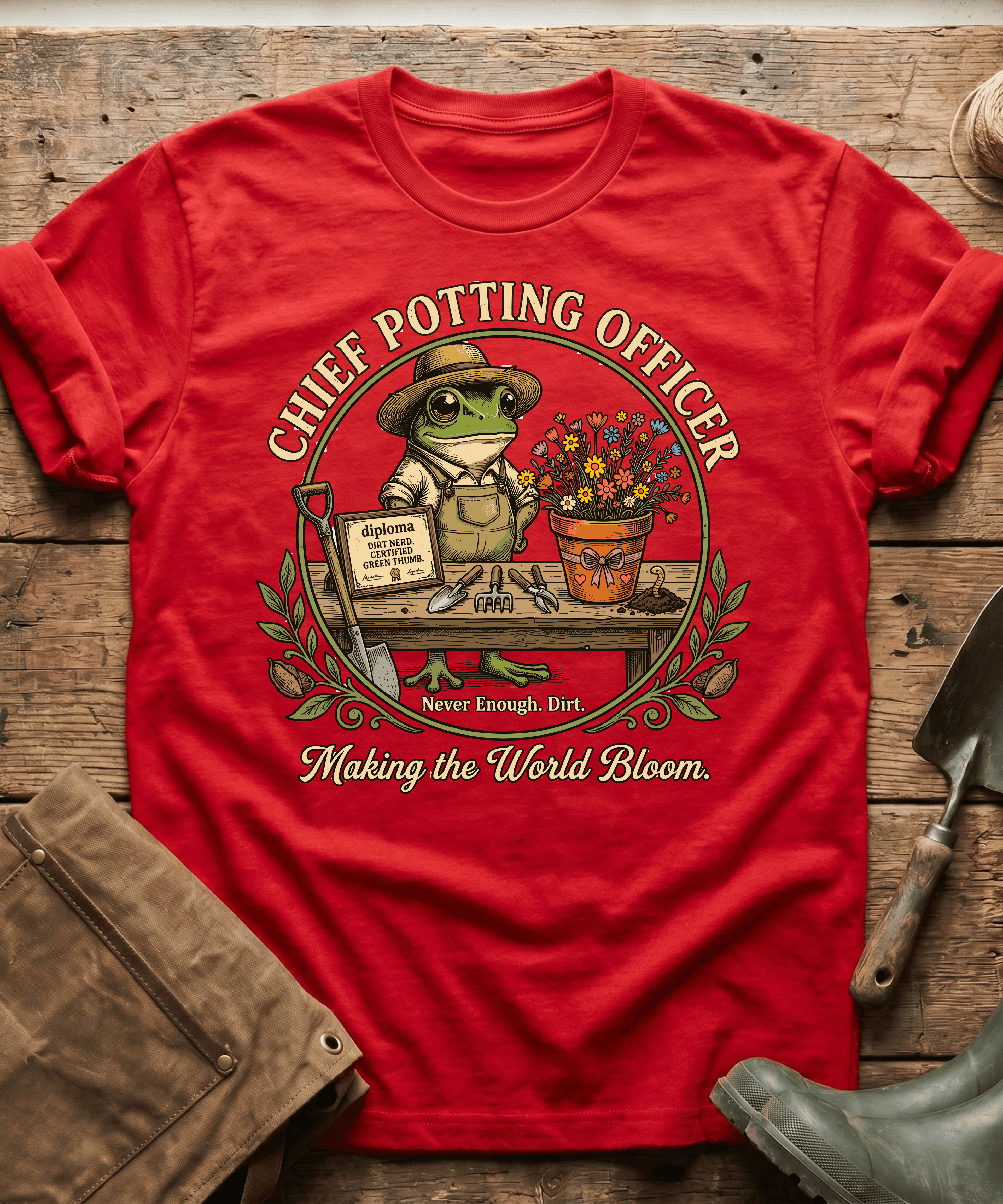 Chief Potting Officer Frog T-Shirt