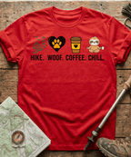 Hike Woof Coffee Chill T-shirt