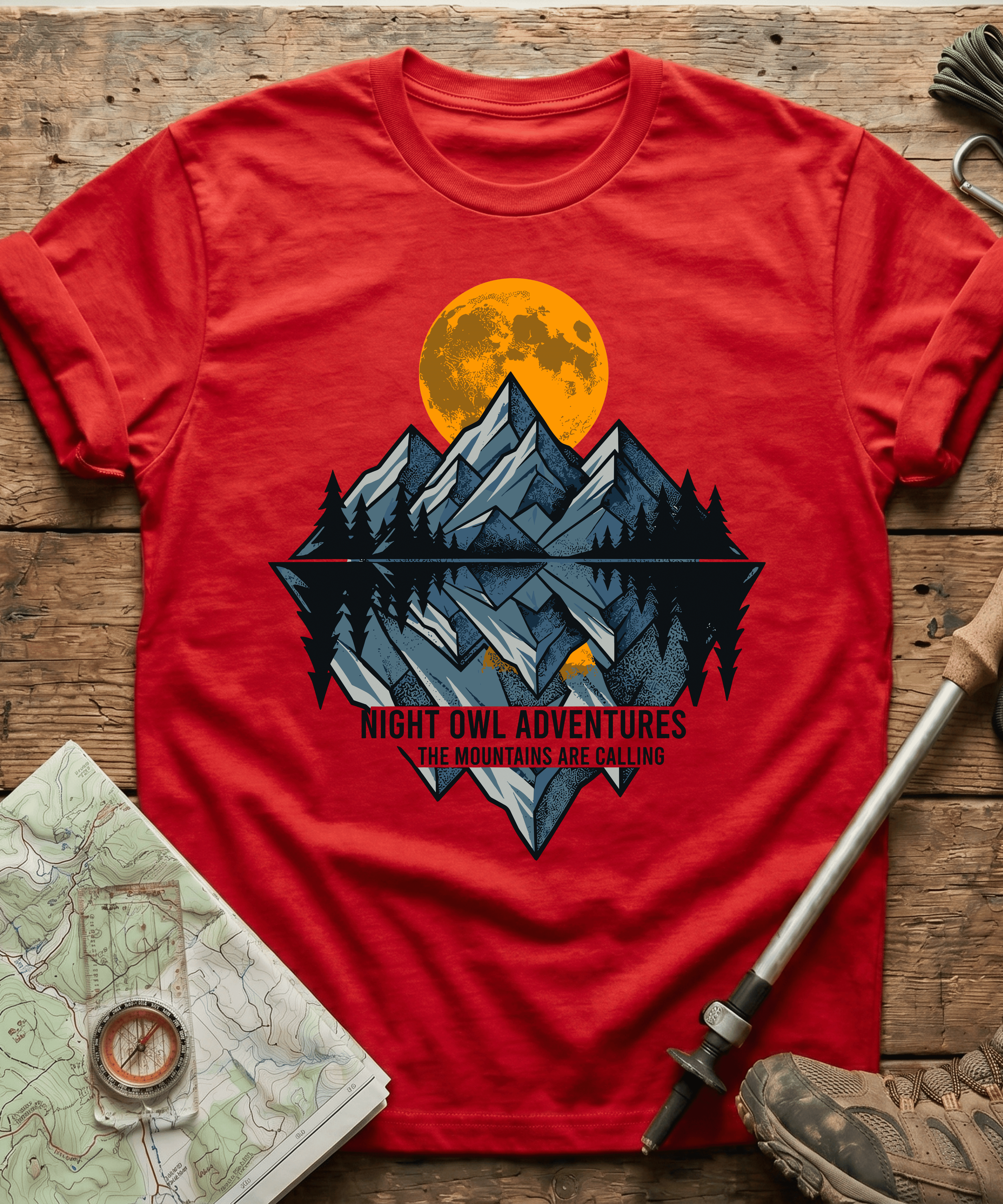 Night Owl Adventure The Mountains Are Calling T-shirt