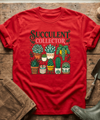 Botanical Succulent Collector Display T-Shirt