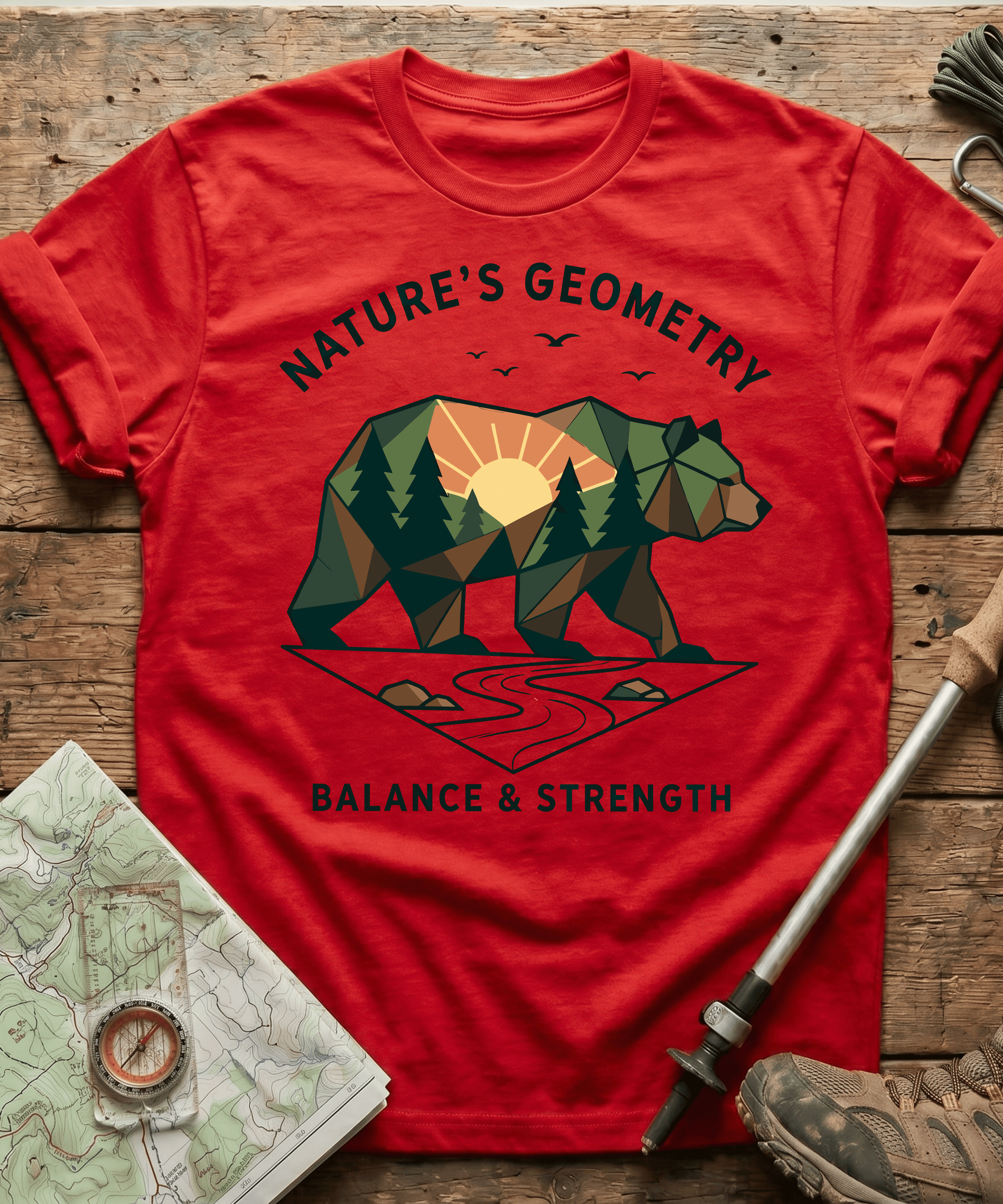 Nature's Geometry Balance And Strength T-shirt