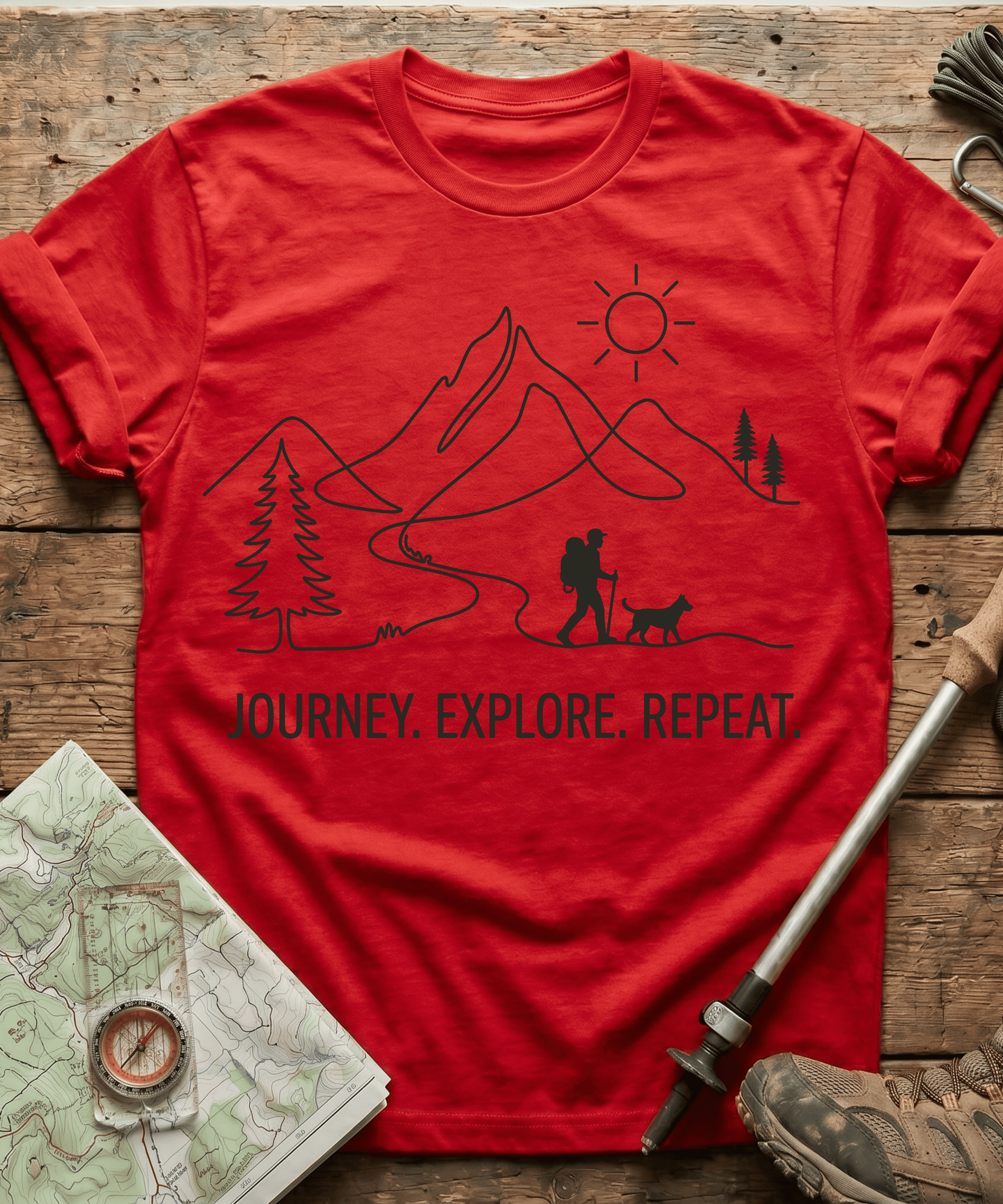 Journey Explore Repeat T-shirt