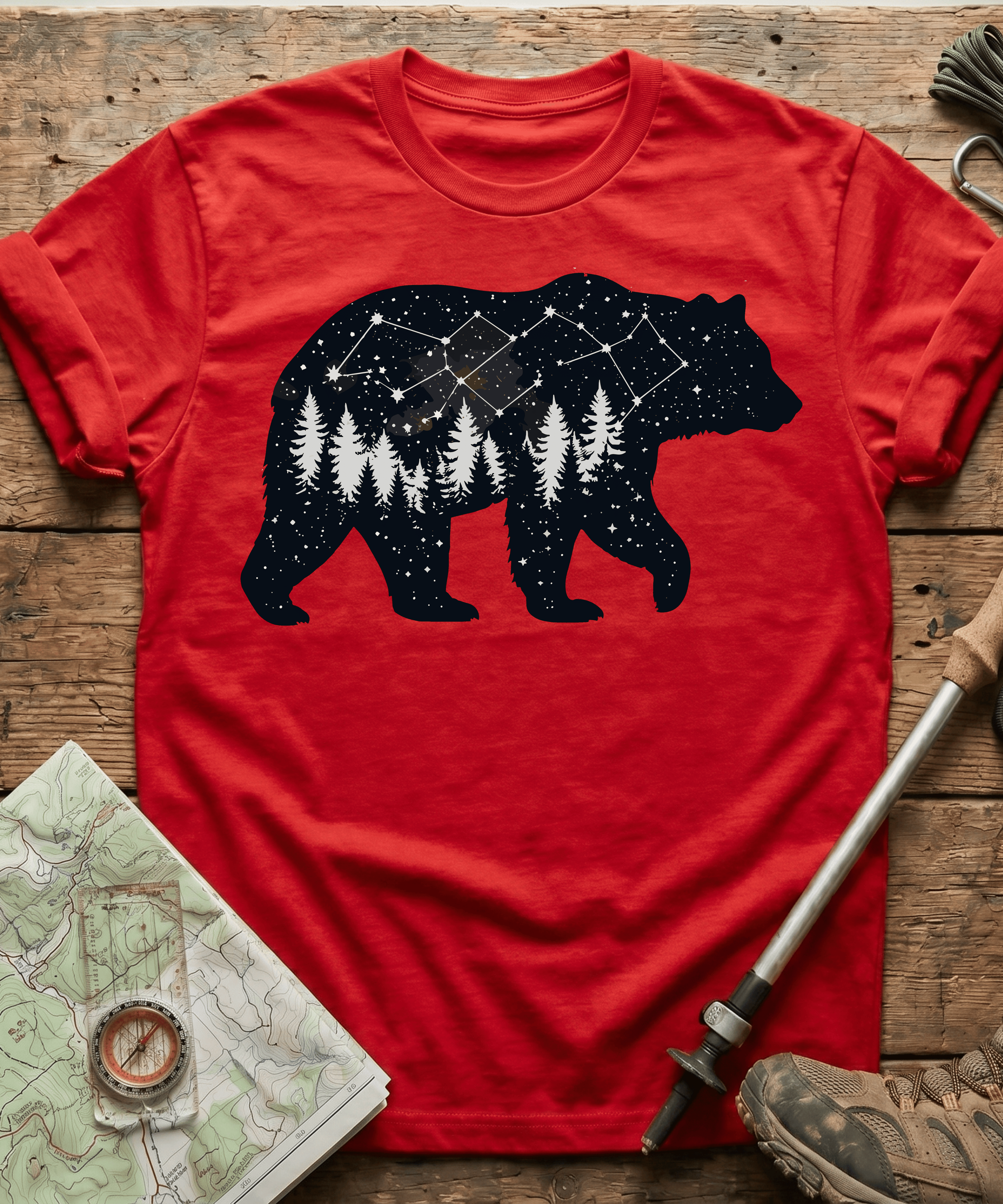 Starry Night Constellation Bear T-Shirt