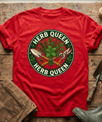 Retro Herb Queen Gardening T-Shirt