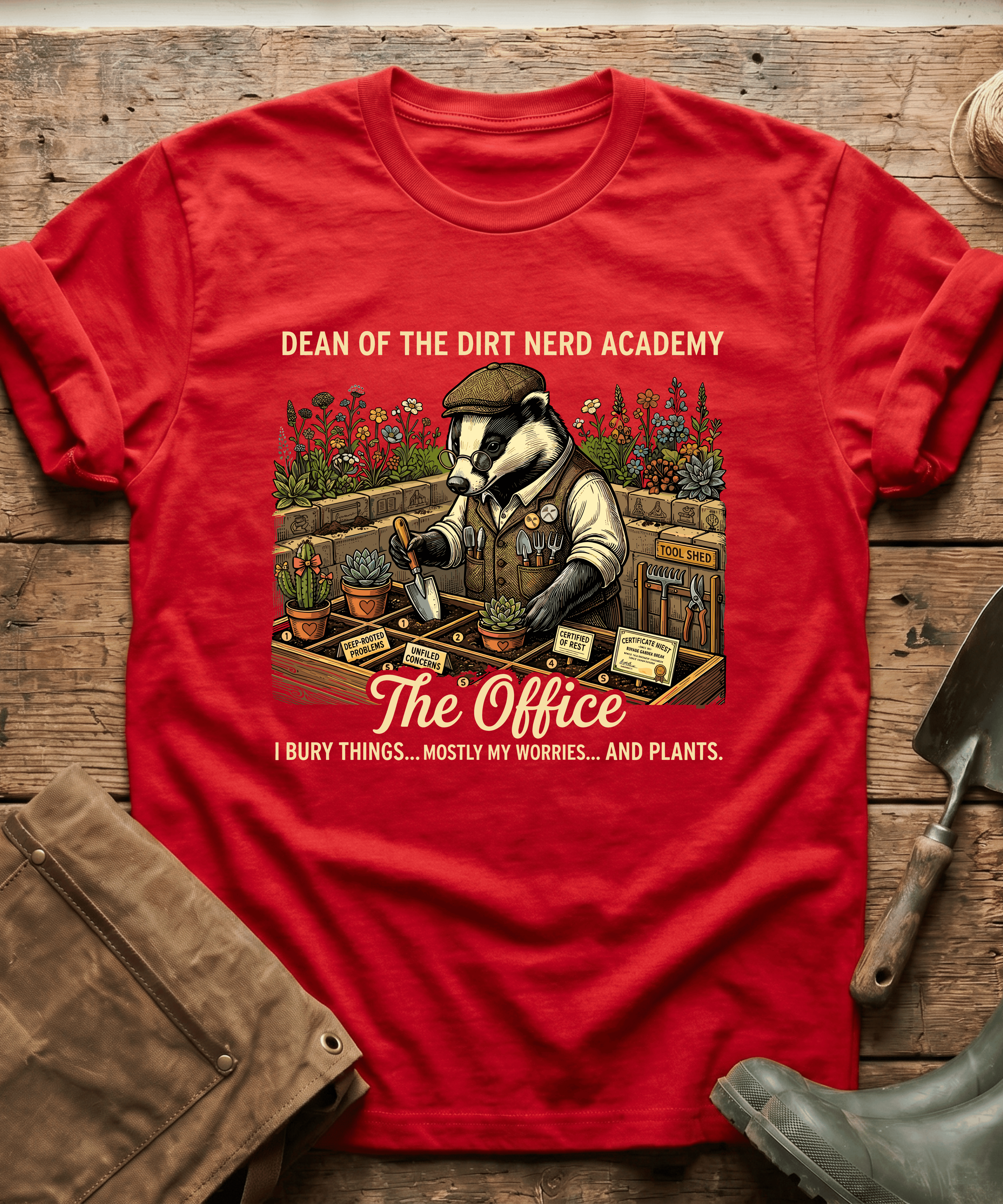 Dean of the Dirt Nerd Academy T-Shirt