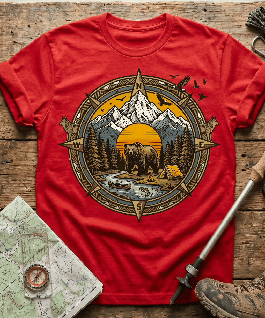 Great Outdoors Adventure Compass T-Shirt