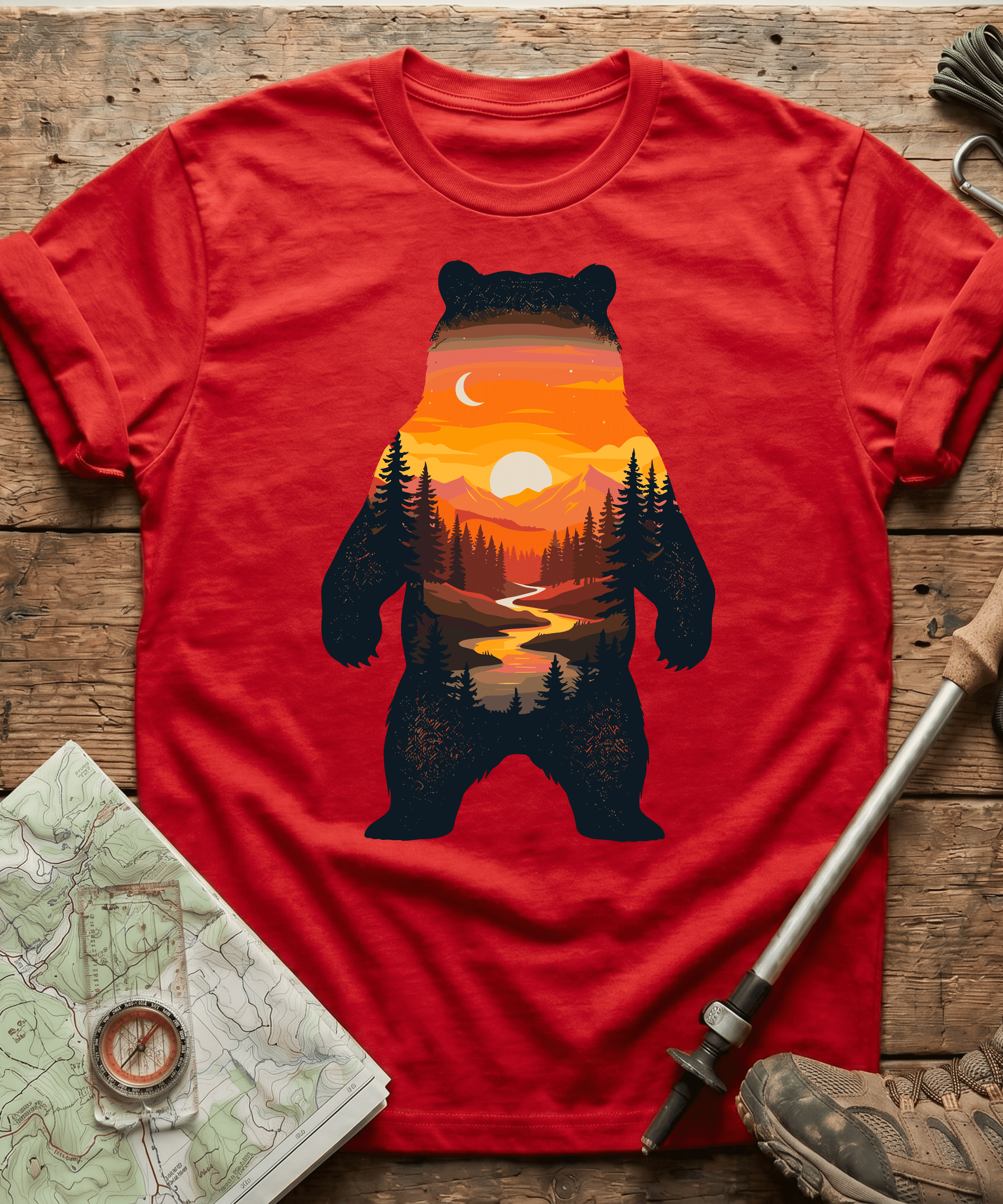 Mountain River Bear T-Shirt