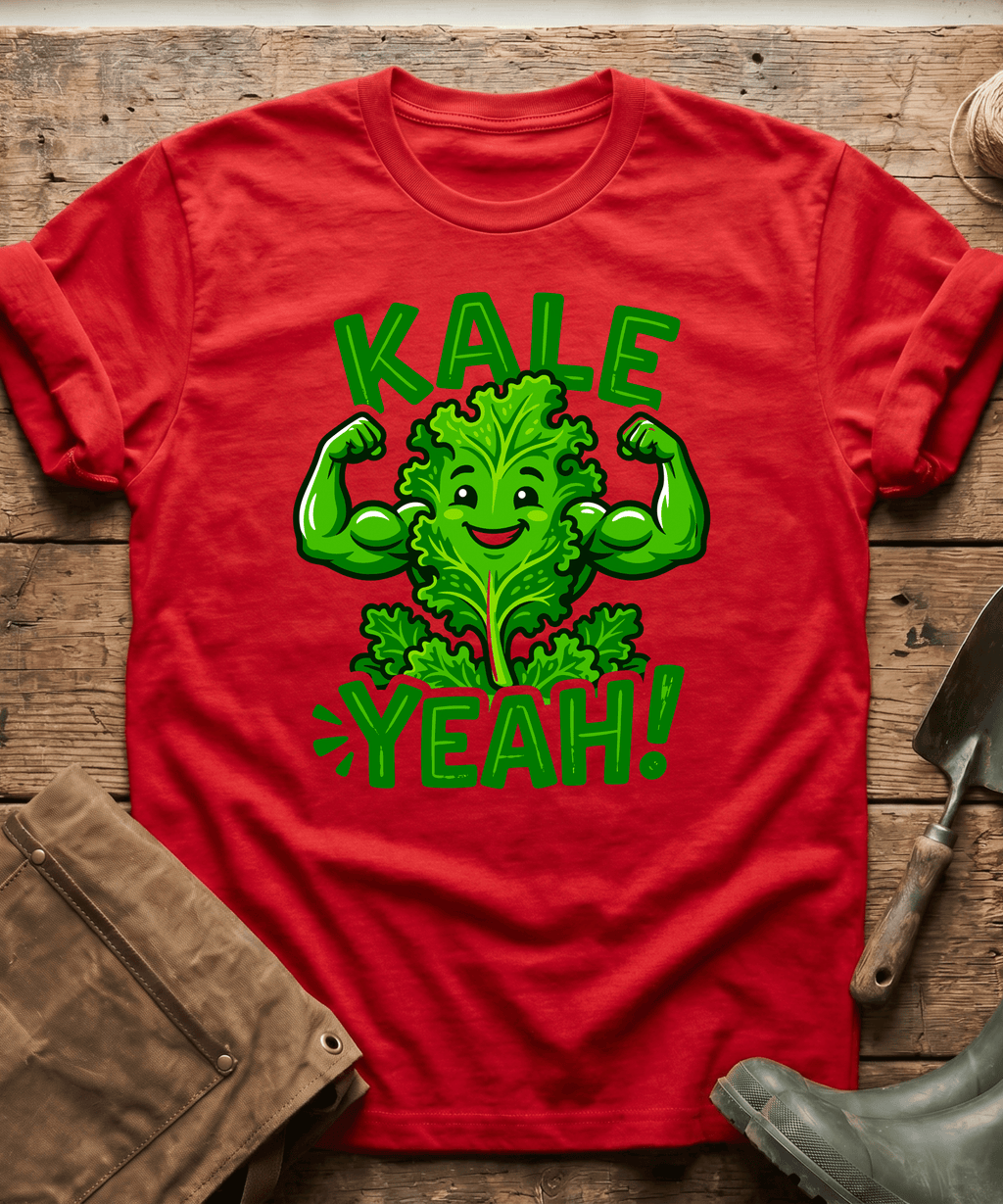 Funny Kale Yeah Healthy Gardening T-Shirt