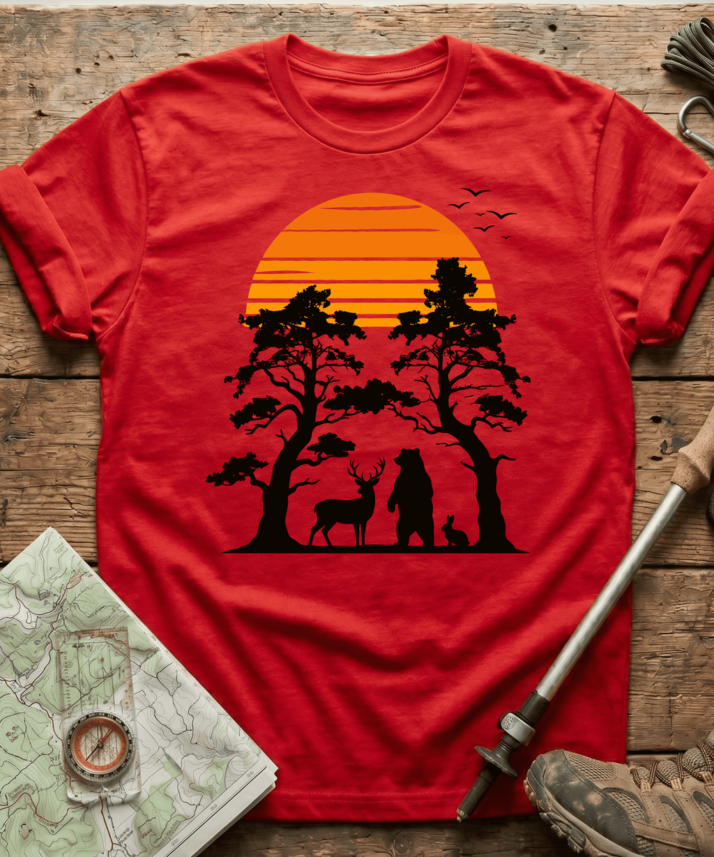 Retro Forest Sunset T-Shirt
