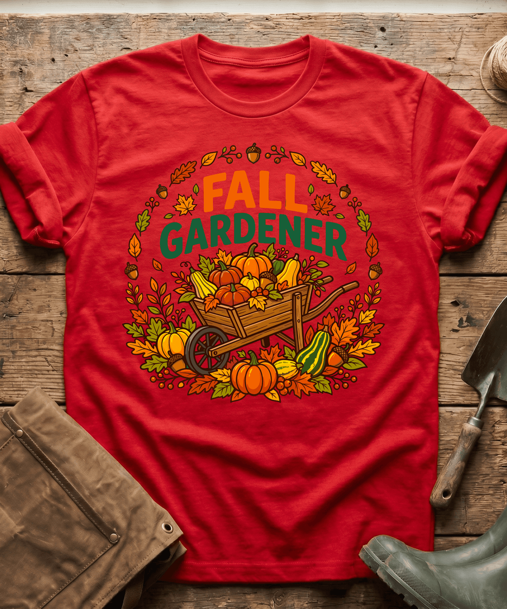 Vintage Fall Gardener Pumpkin T-Shirt