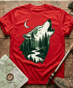 Howling Wolf Forest River T-Shirt