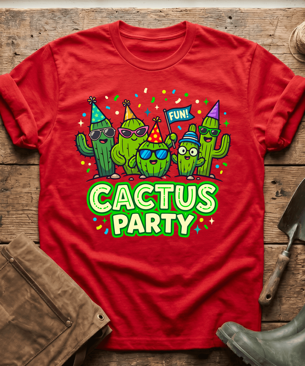 Funny Cactus Party Gardening T-Shirt