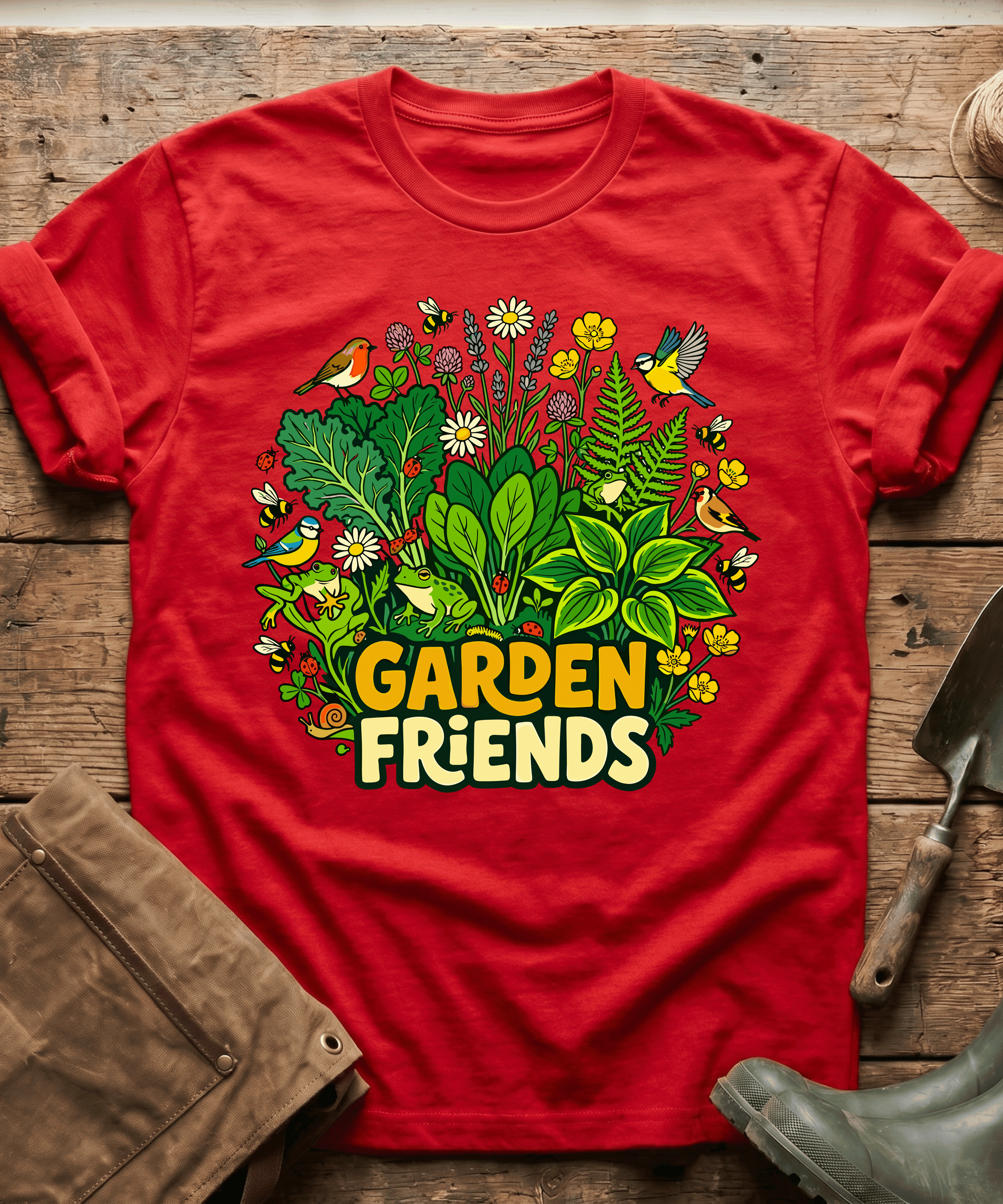Cute Garden Friends Wildlife T-Shirt