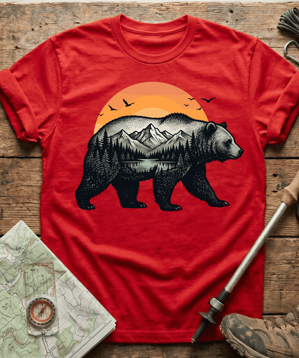 Retro Wilderness Bear T-Shirt