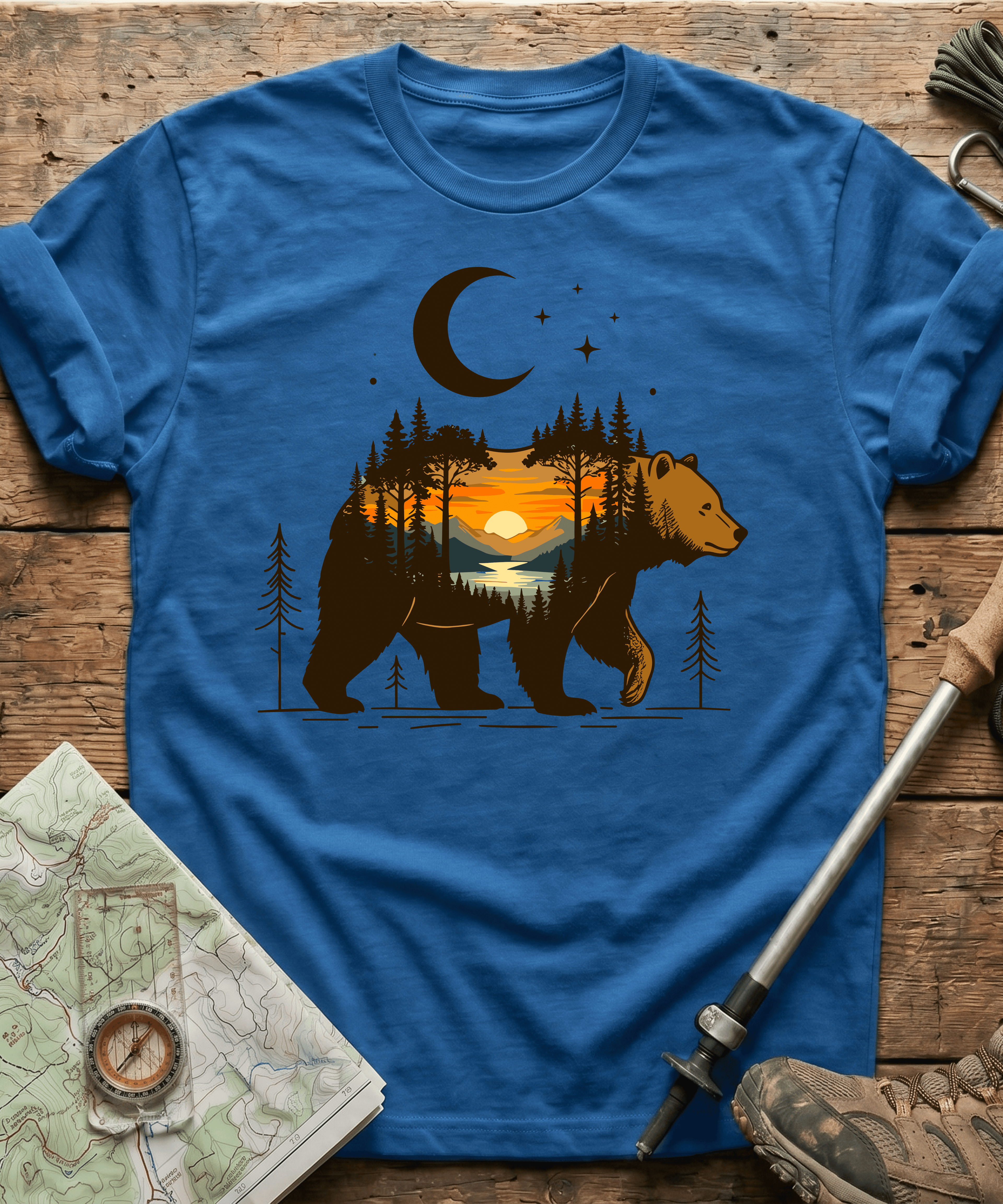 Wilderness Bear Sunset T-Shirt