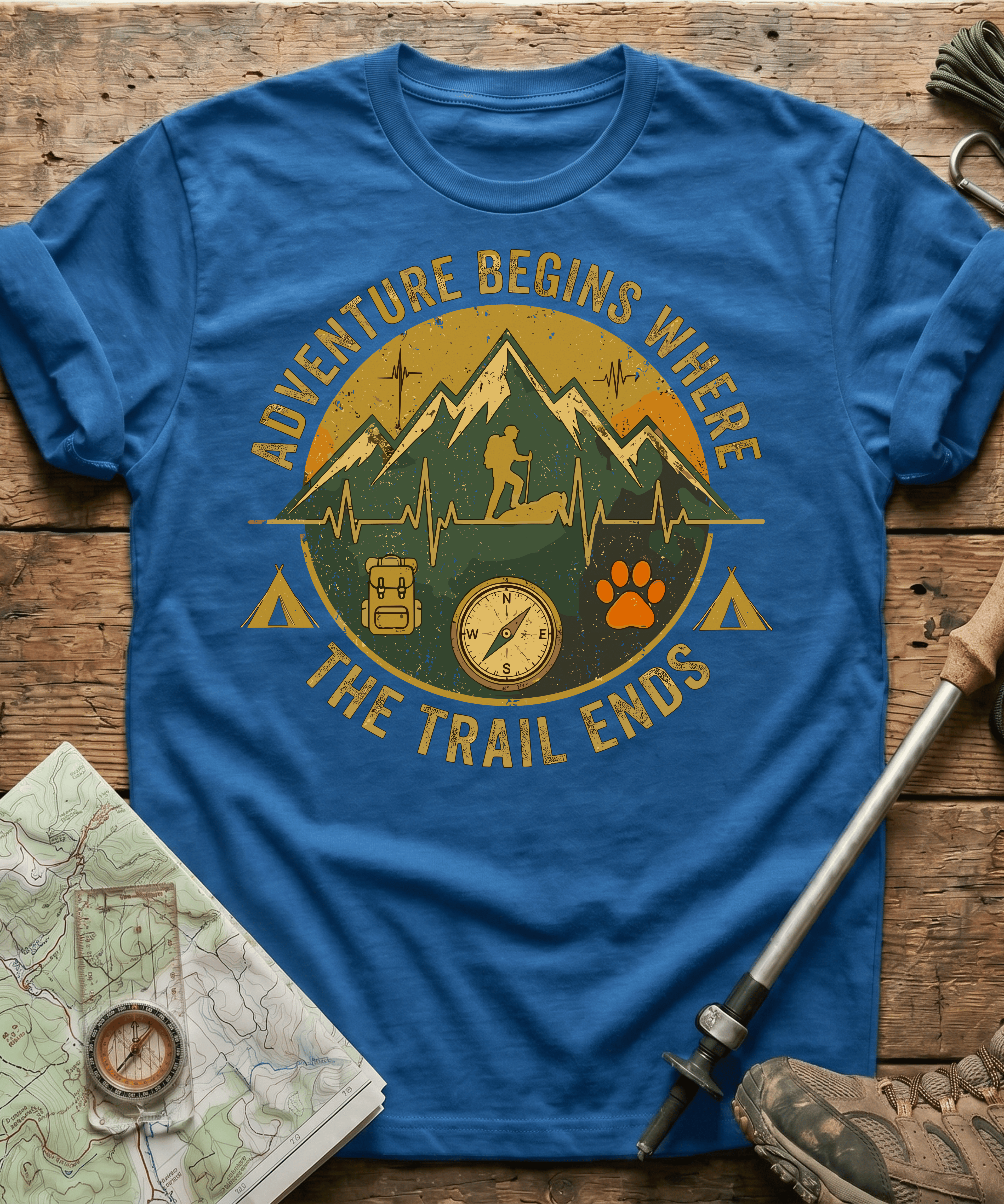 Adventure Begins Where The Trail Ends T-shirt