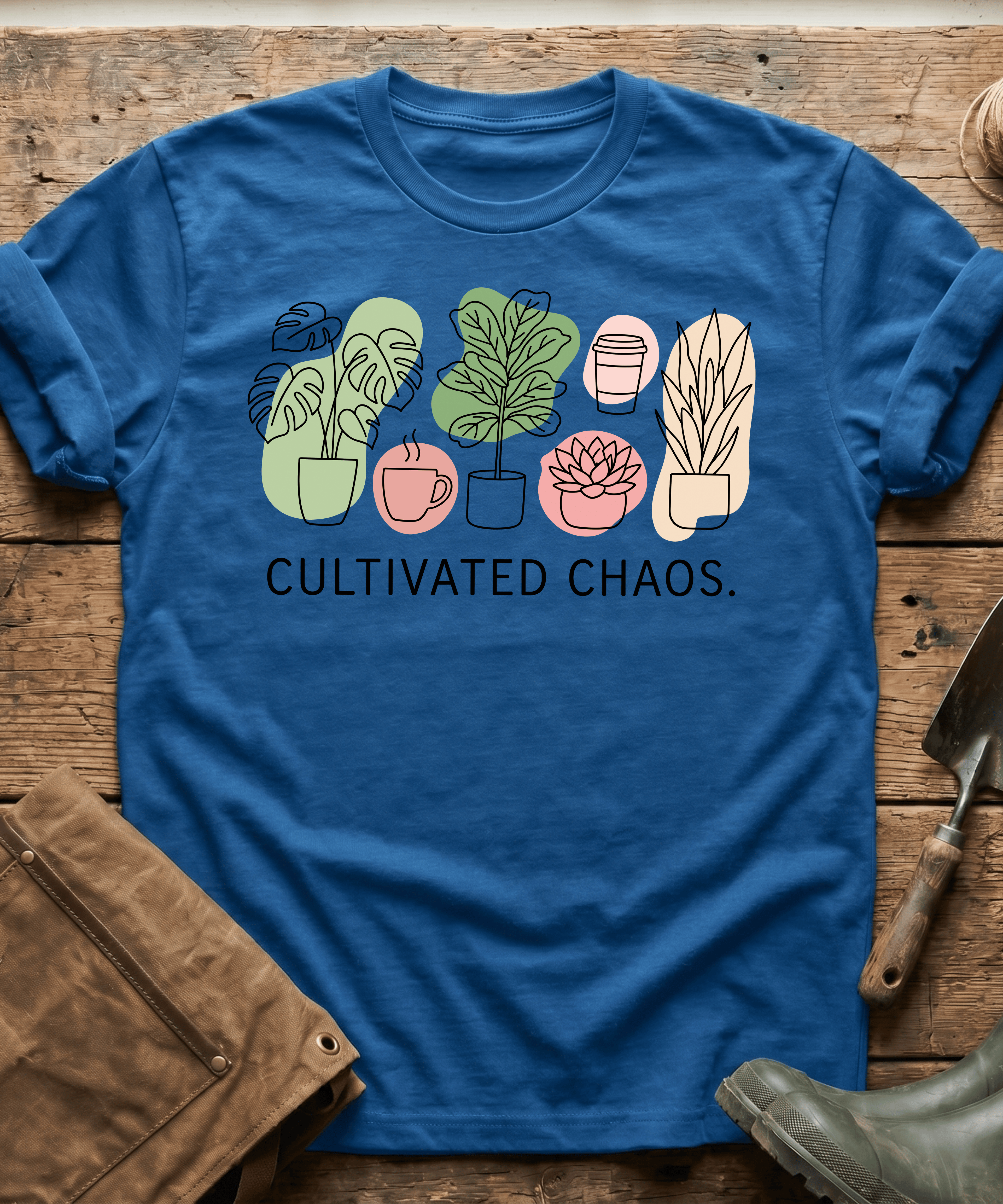 Cultivated Chaos Minimalist Plants T-Shirt