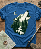 Howling Wolf Forest River T-Shirt