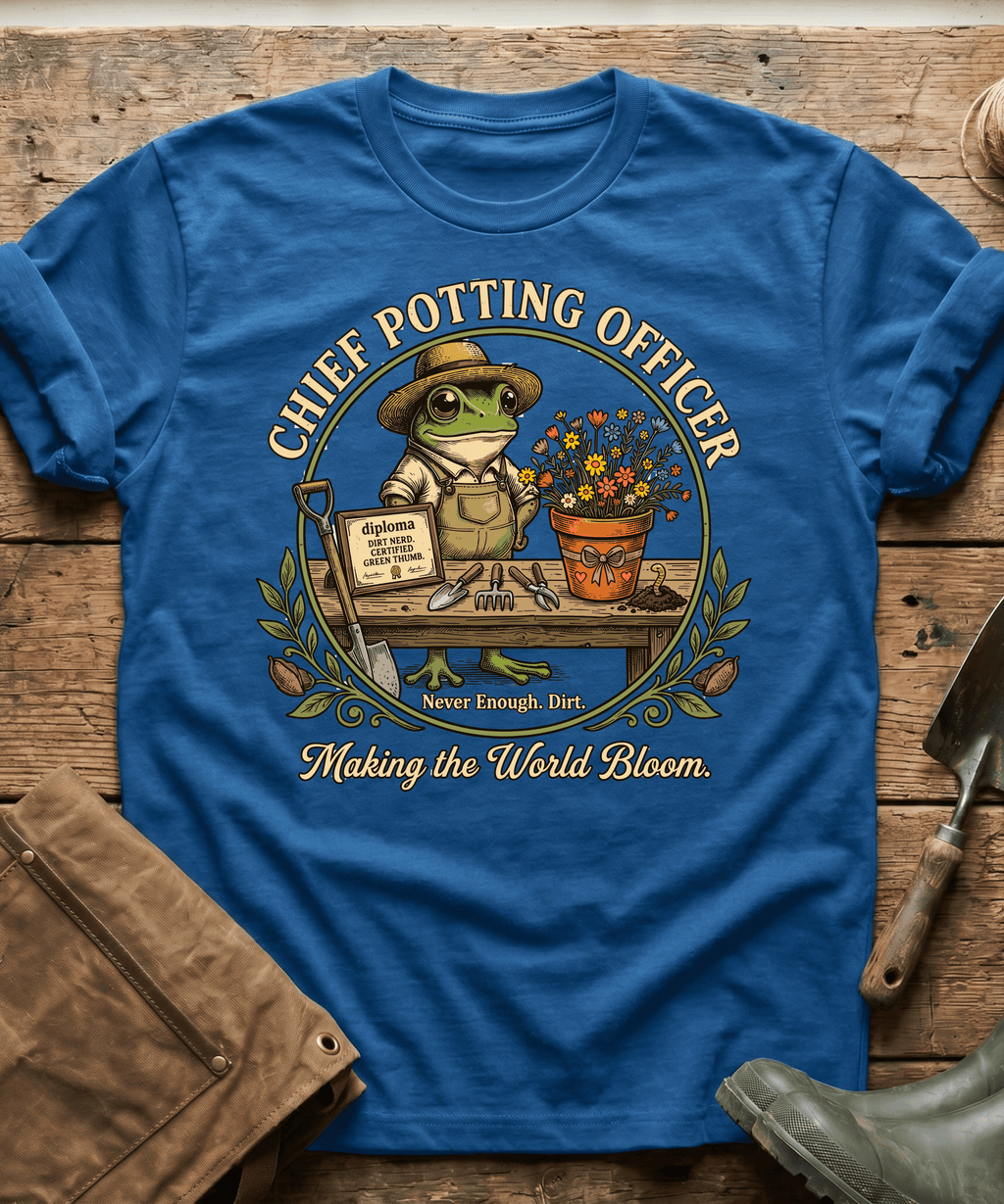 Chief Potting Officer Frog T-Shirt