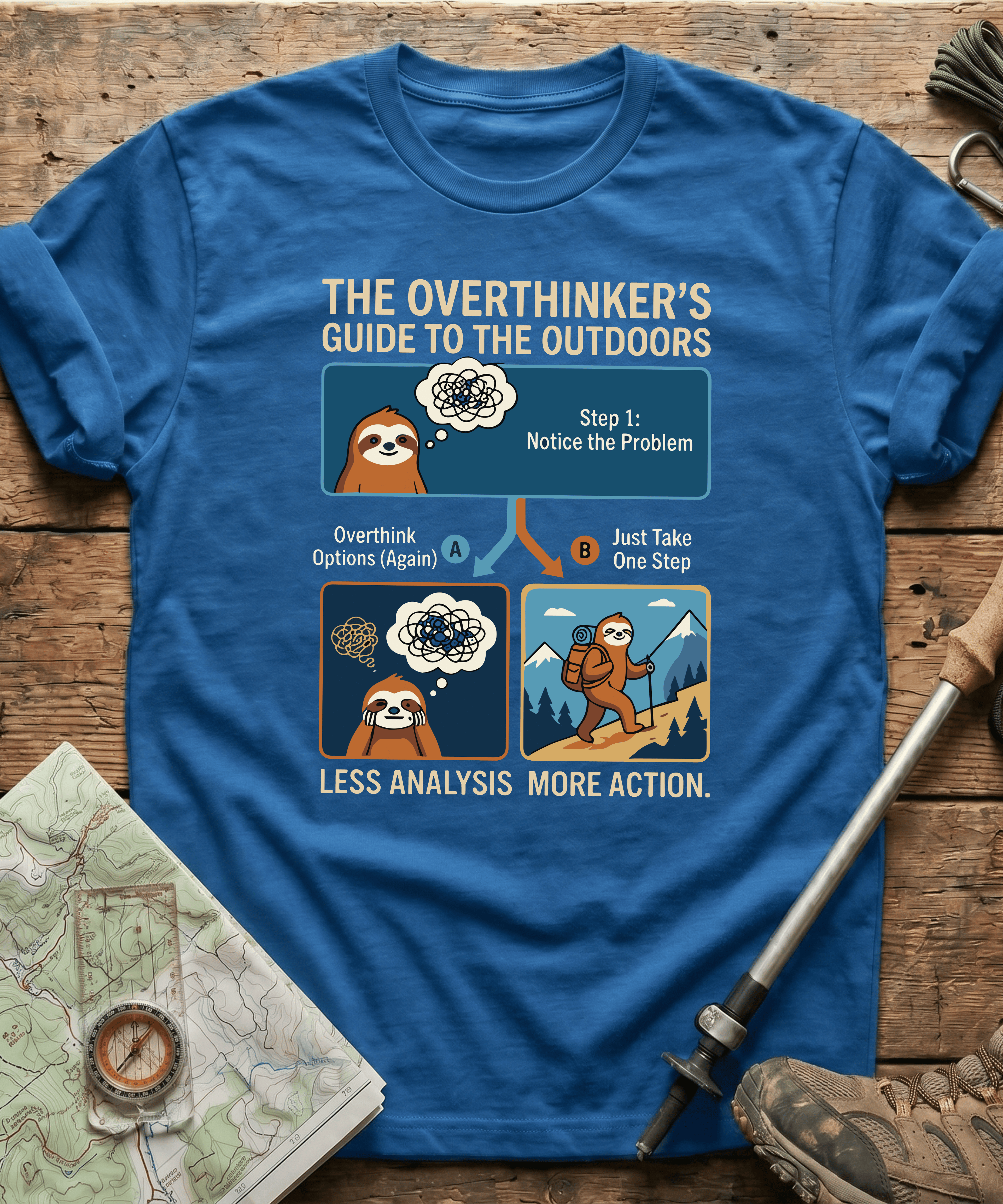 The Overthinker's Guide To The Outdoors T-shirt