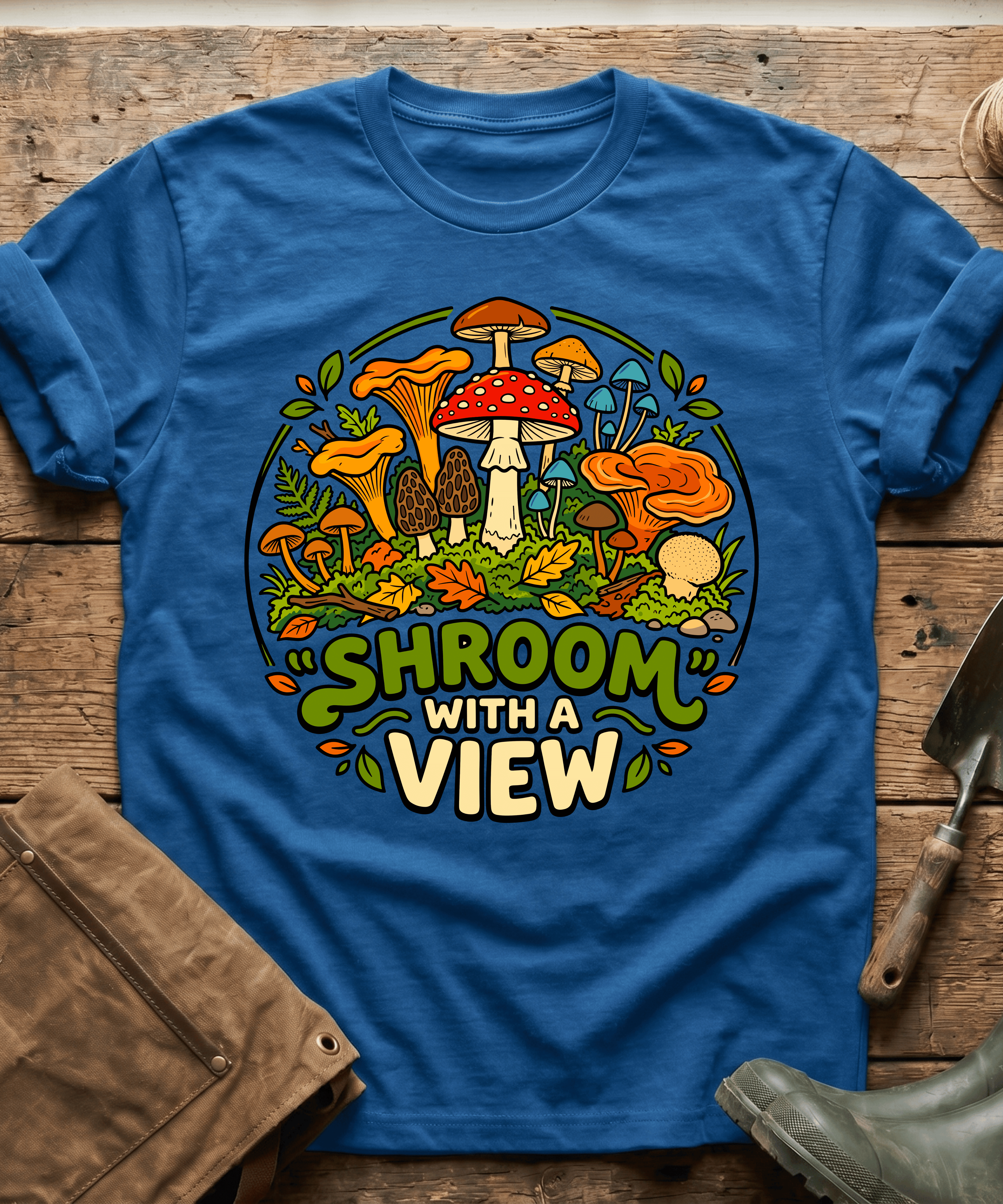 Shroom With A View Wild Mushrooms T-Shirt