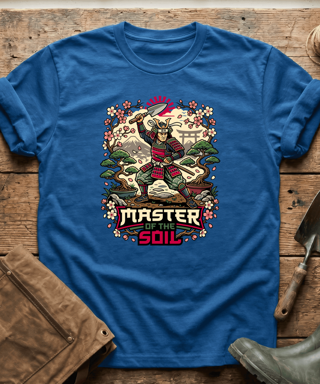 Master Of The Soil Samurai Gardening T-Shirt
