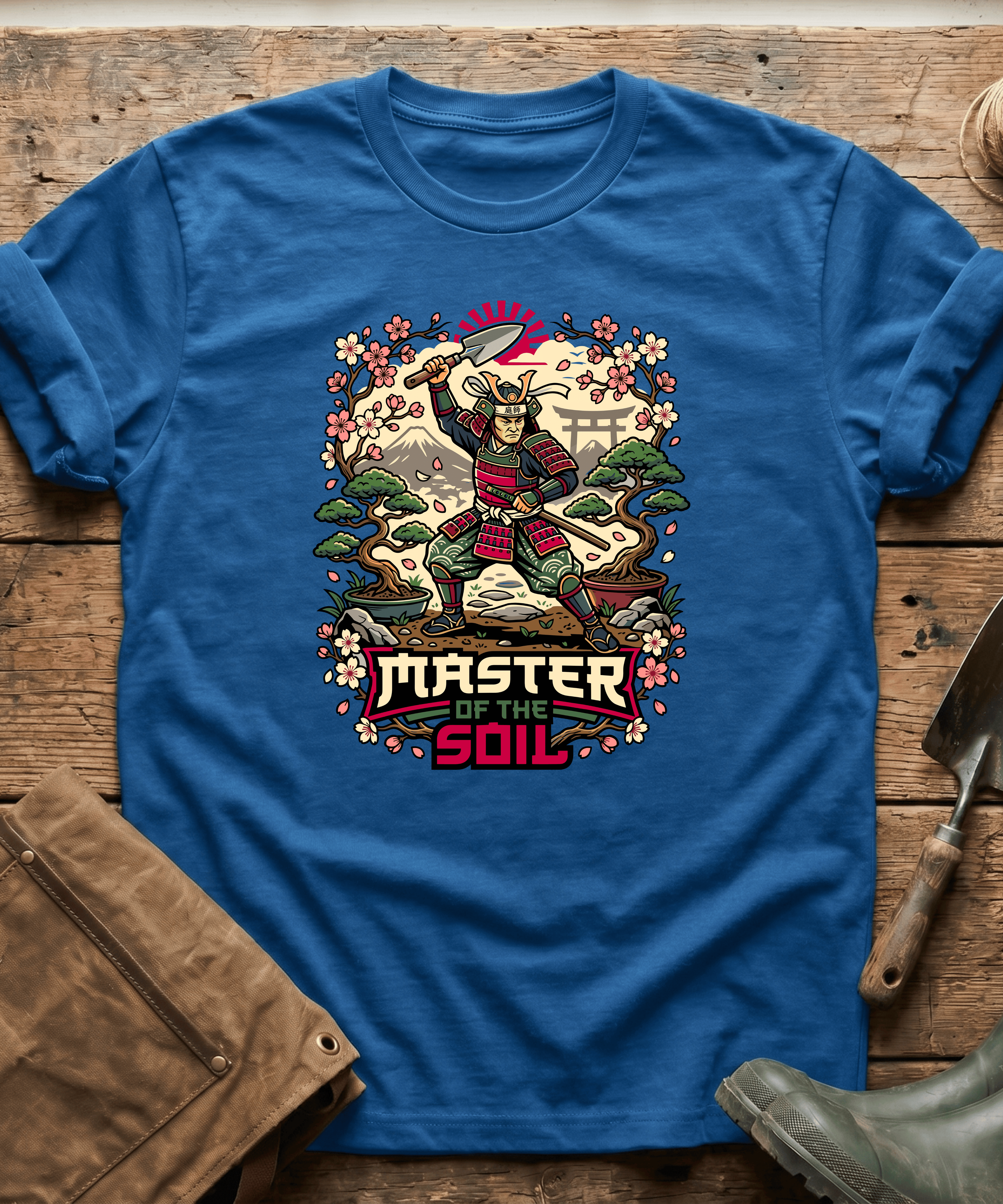 Master Of The Soil Samurai Gardening T-Shirt