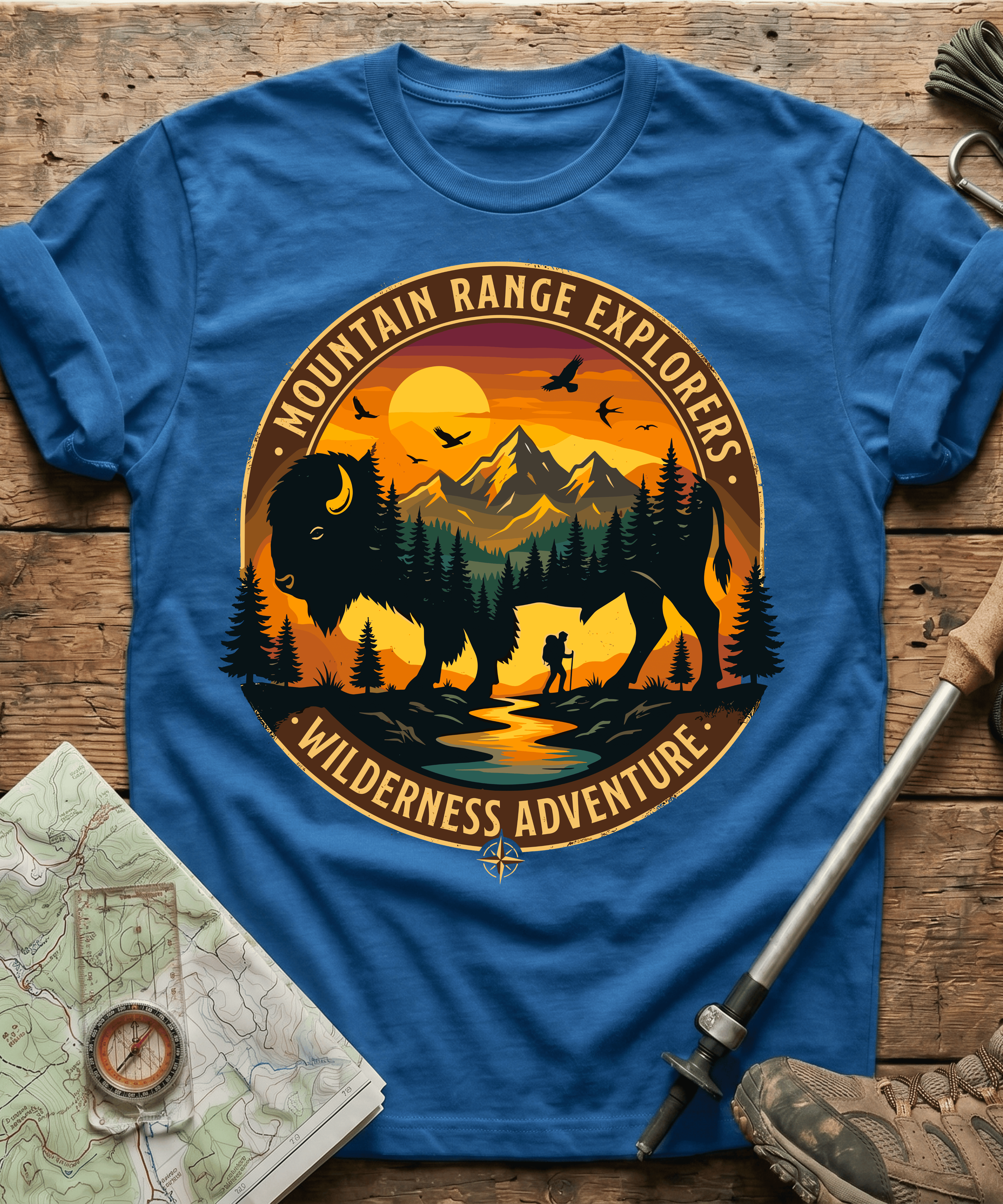 Mountain Range Explorers Wilderness Adventure T-shirt
