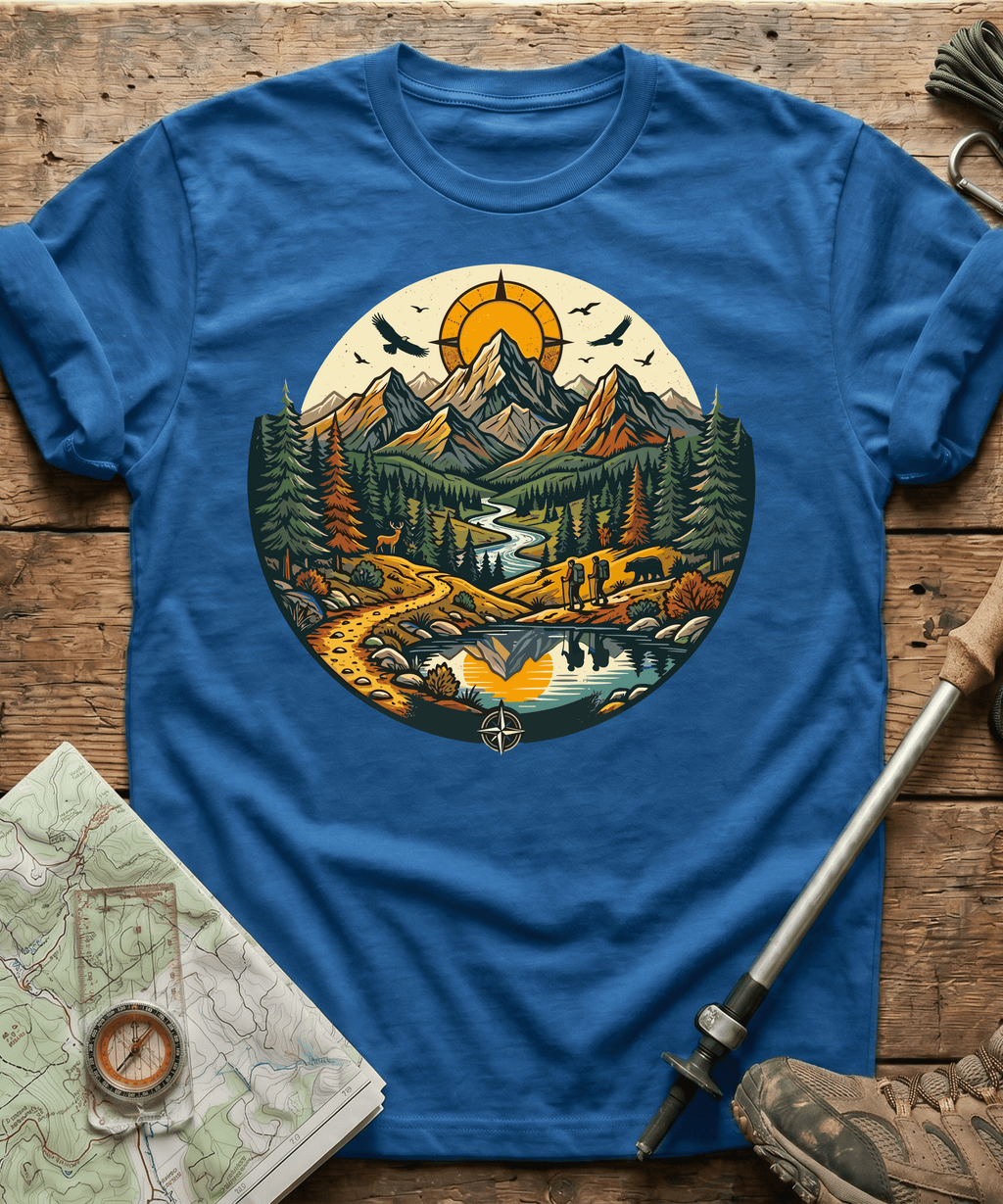 Wilderness Hiking Compass Trails T-Shirt