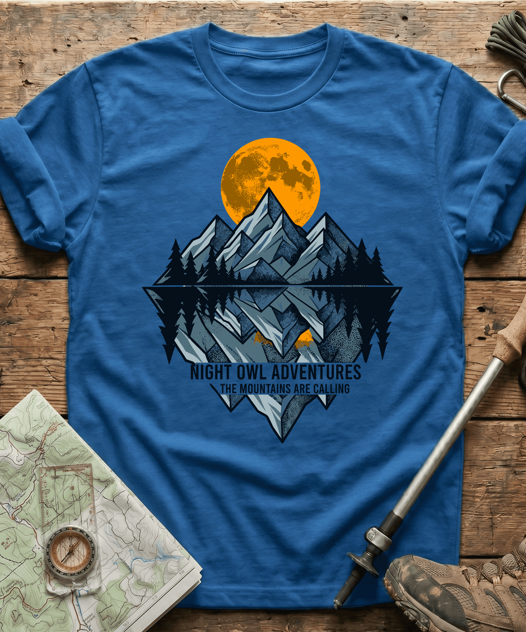 Night Owl Adventure The Mountains Are Calling T-shirt