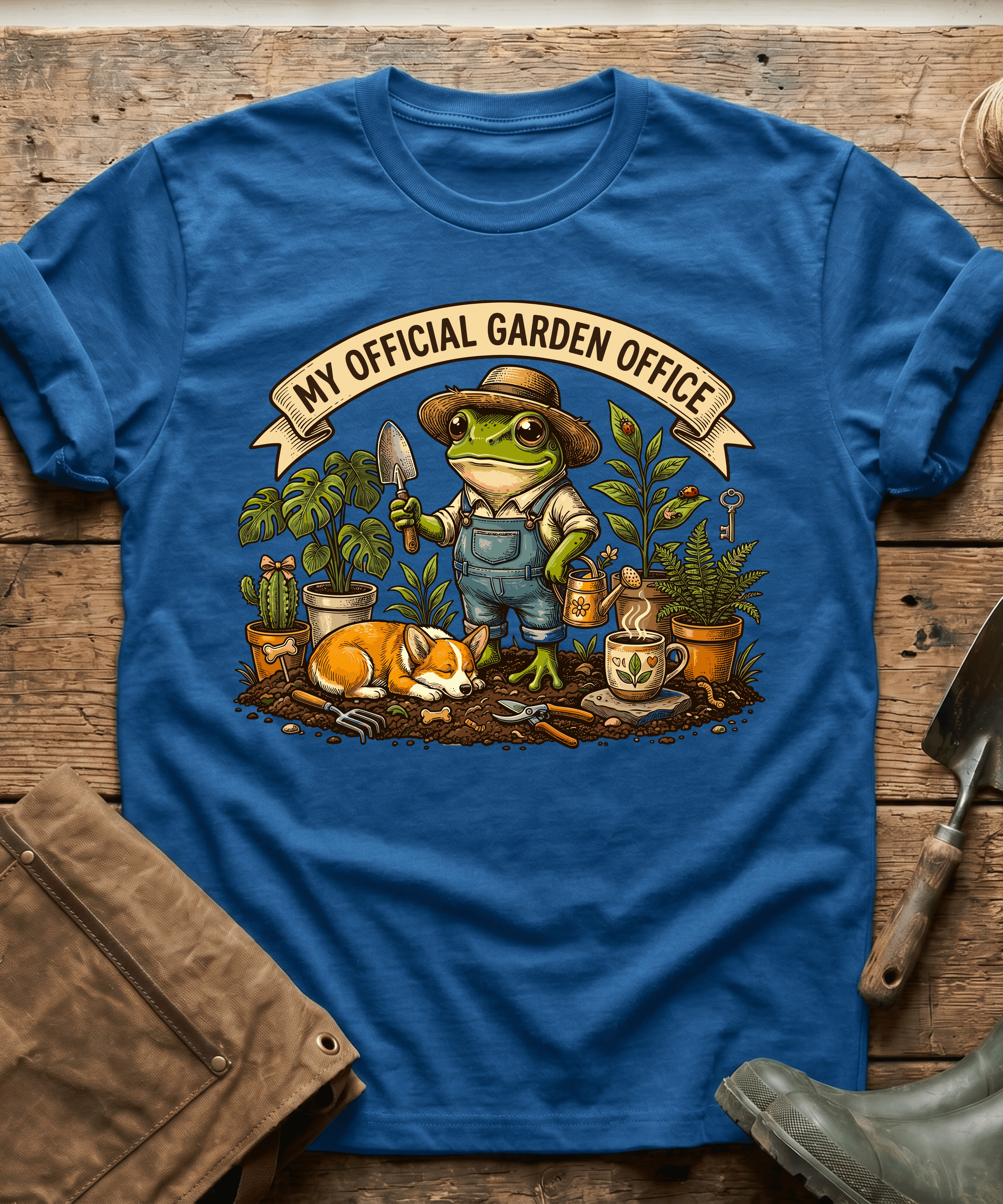 My Official Garden Office Frog Corgi T-Shirt