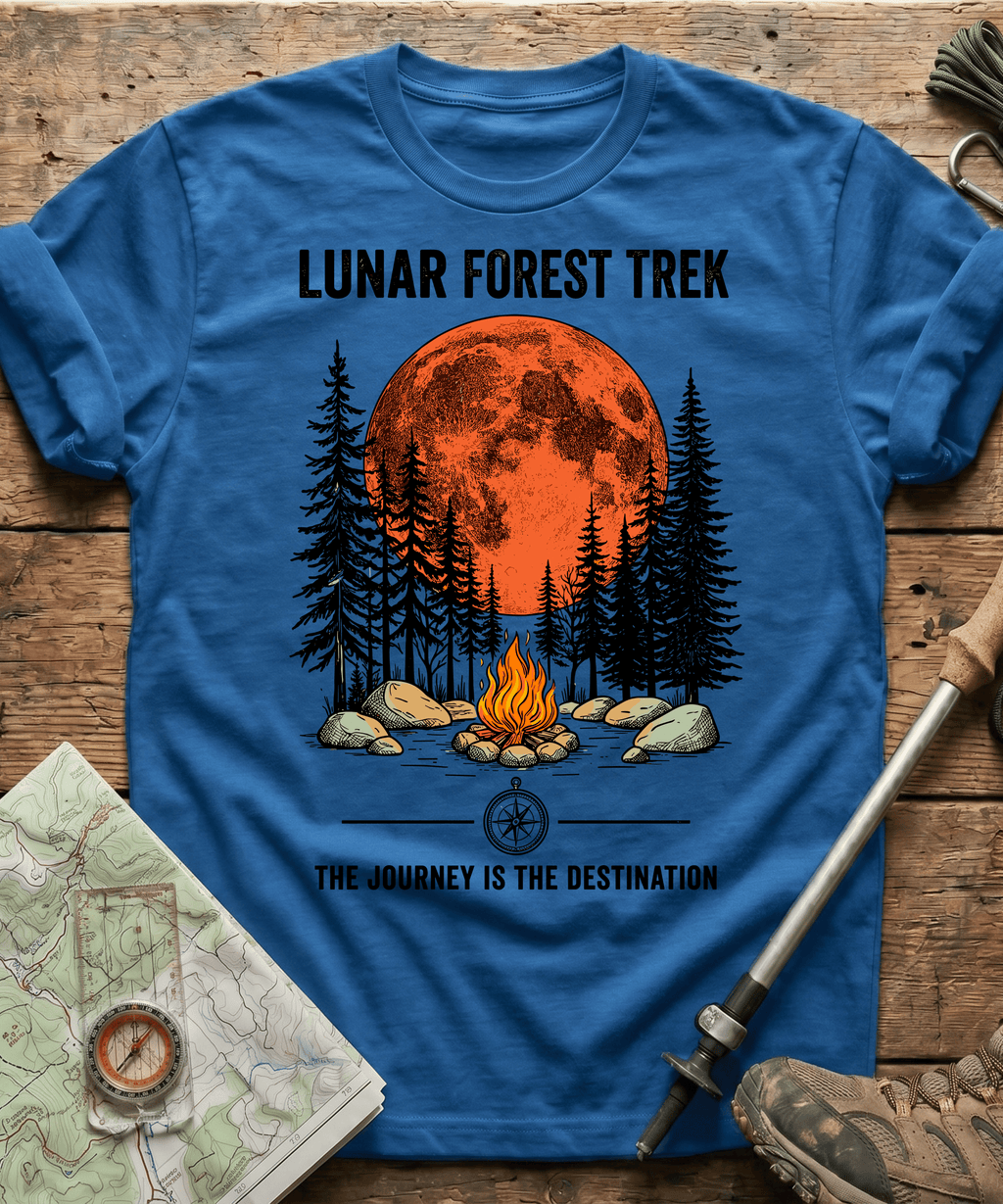 Lunar Forest Trek The Journey Is The Destination T-shirt