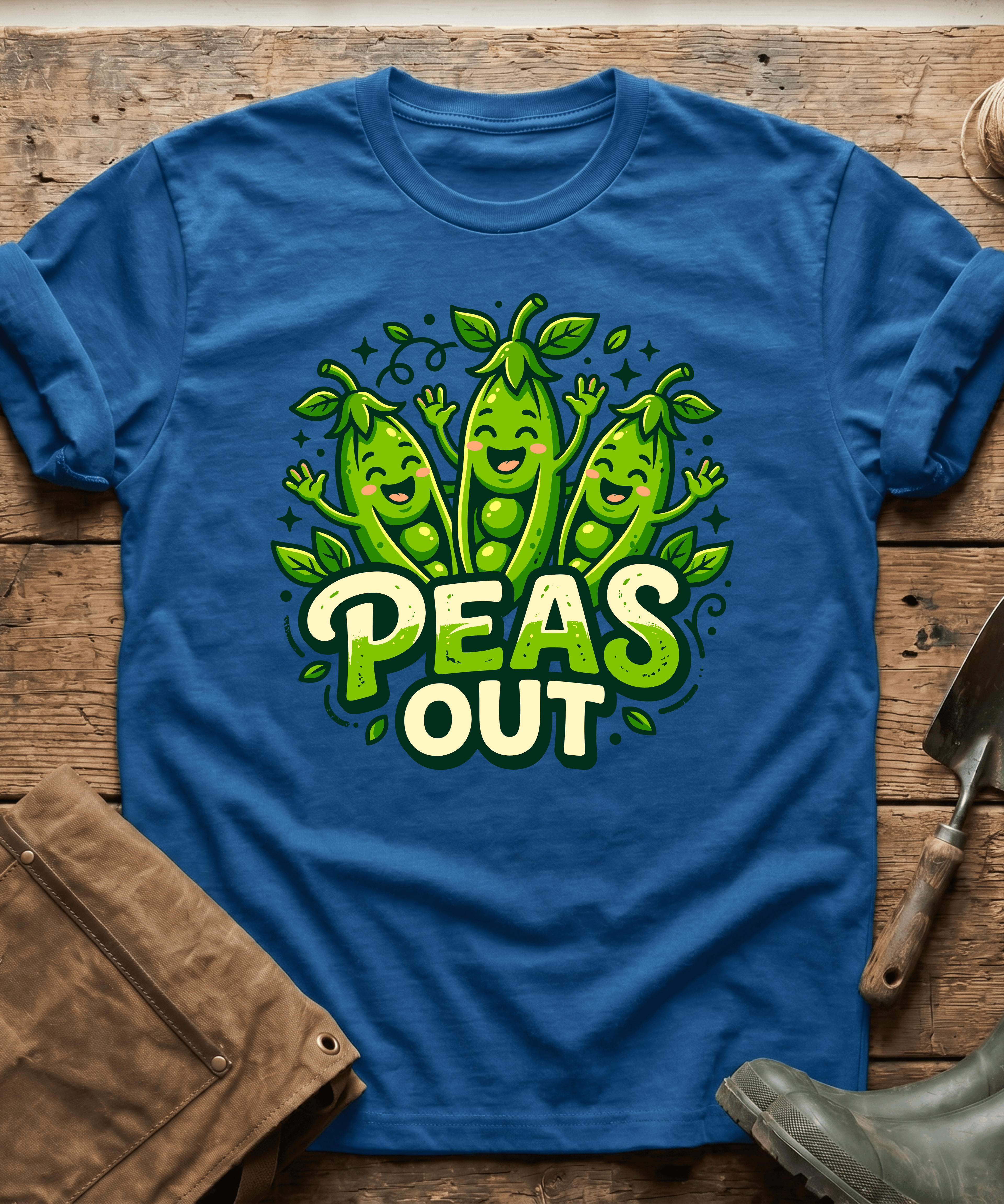Cute Peas Out Funny Gardening T-Shirt