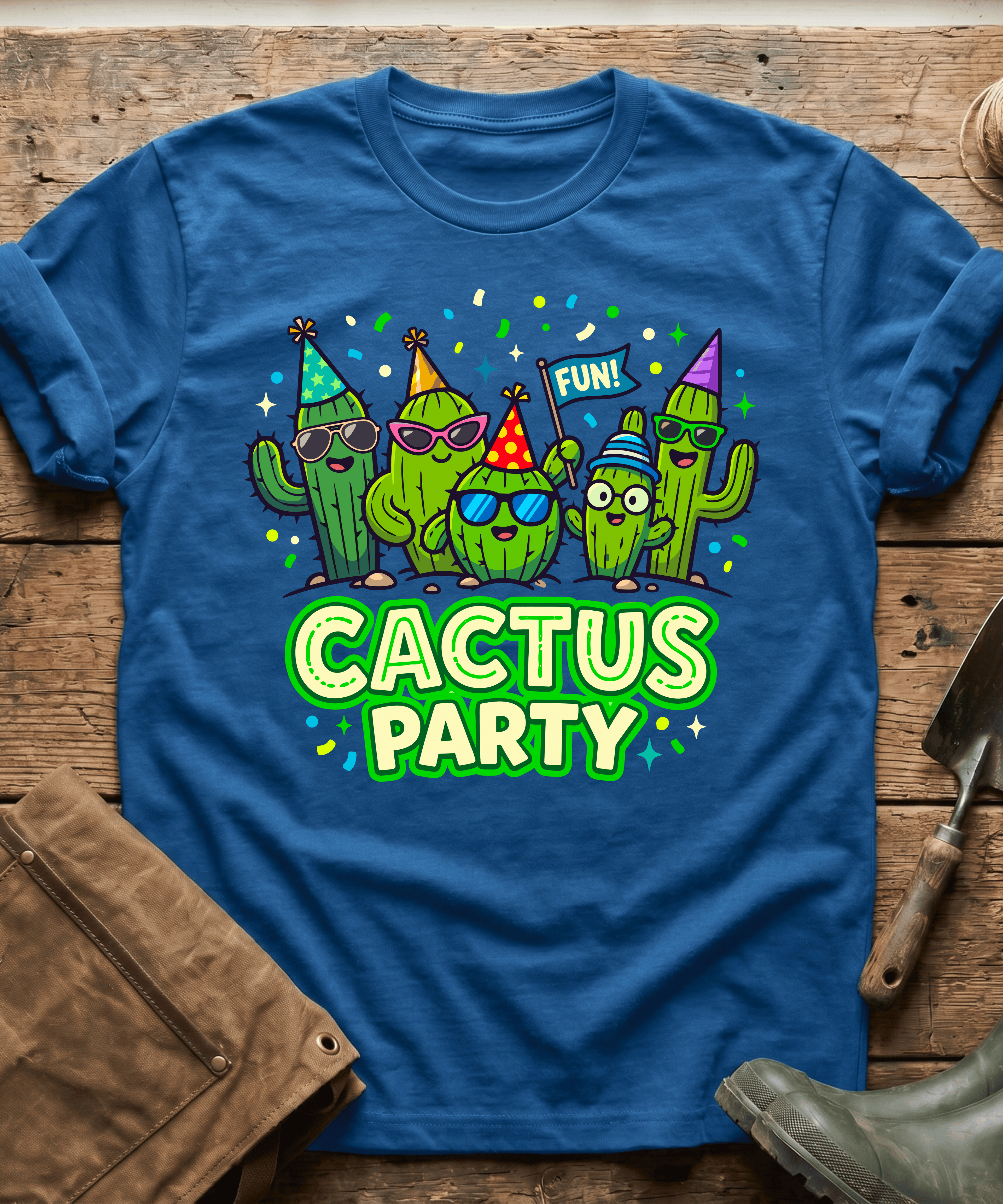 Funny Cactus Party Gardening T-Shirt