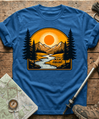 Retro RV Camper Sunset T-Shirt