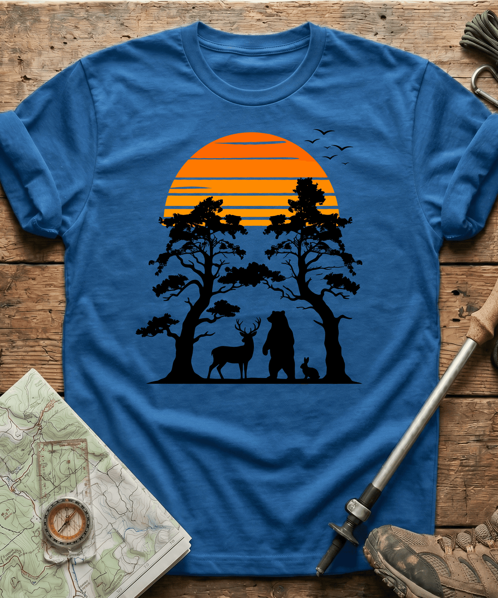 Retro Forest Sunset T-Shirt