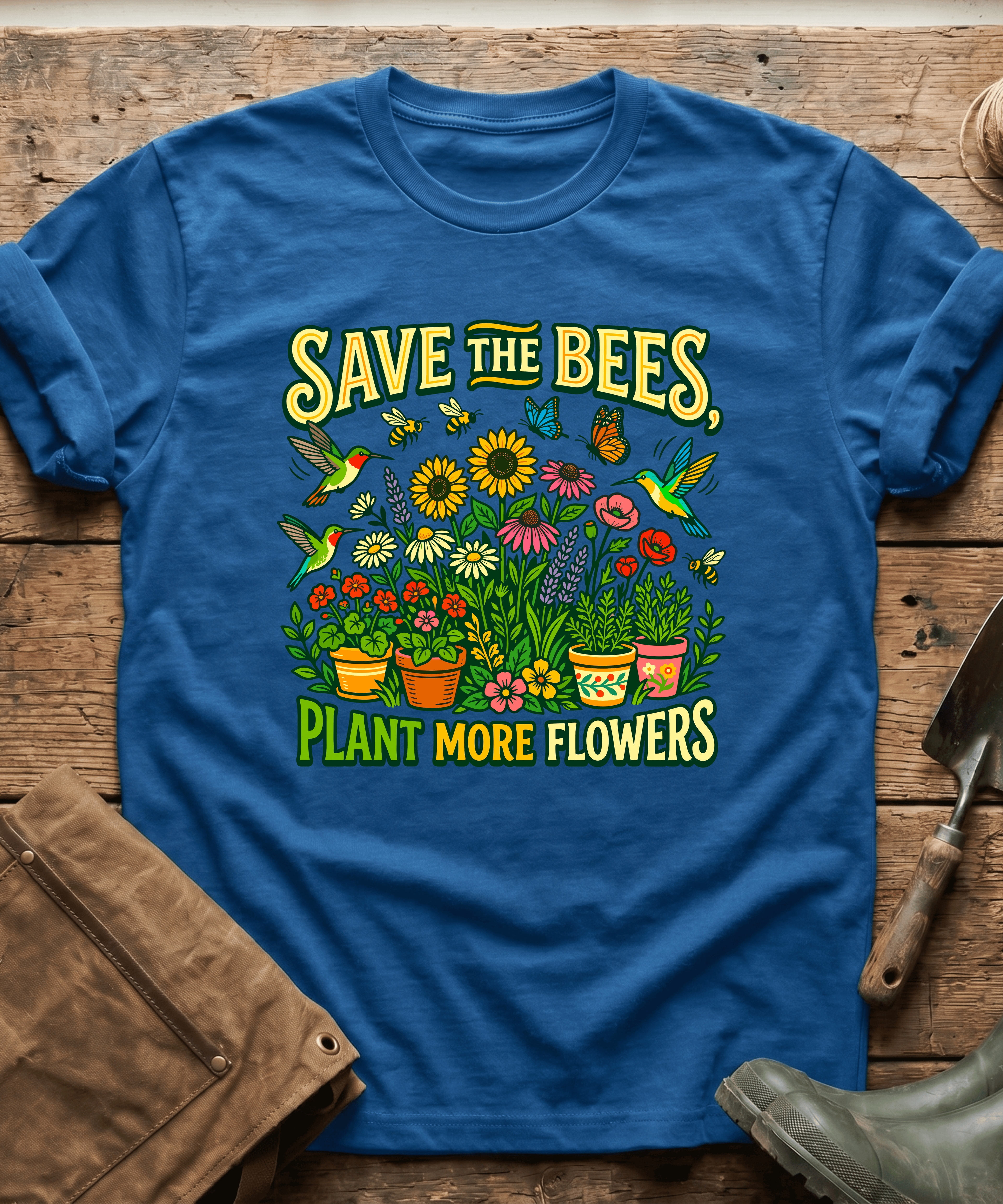 Save The Bees Plant More Flowers T-Shirt